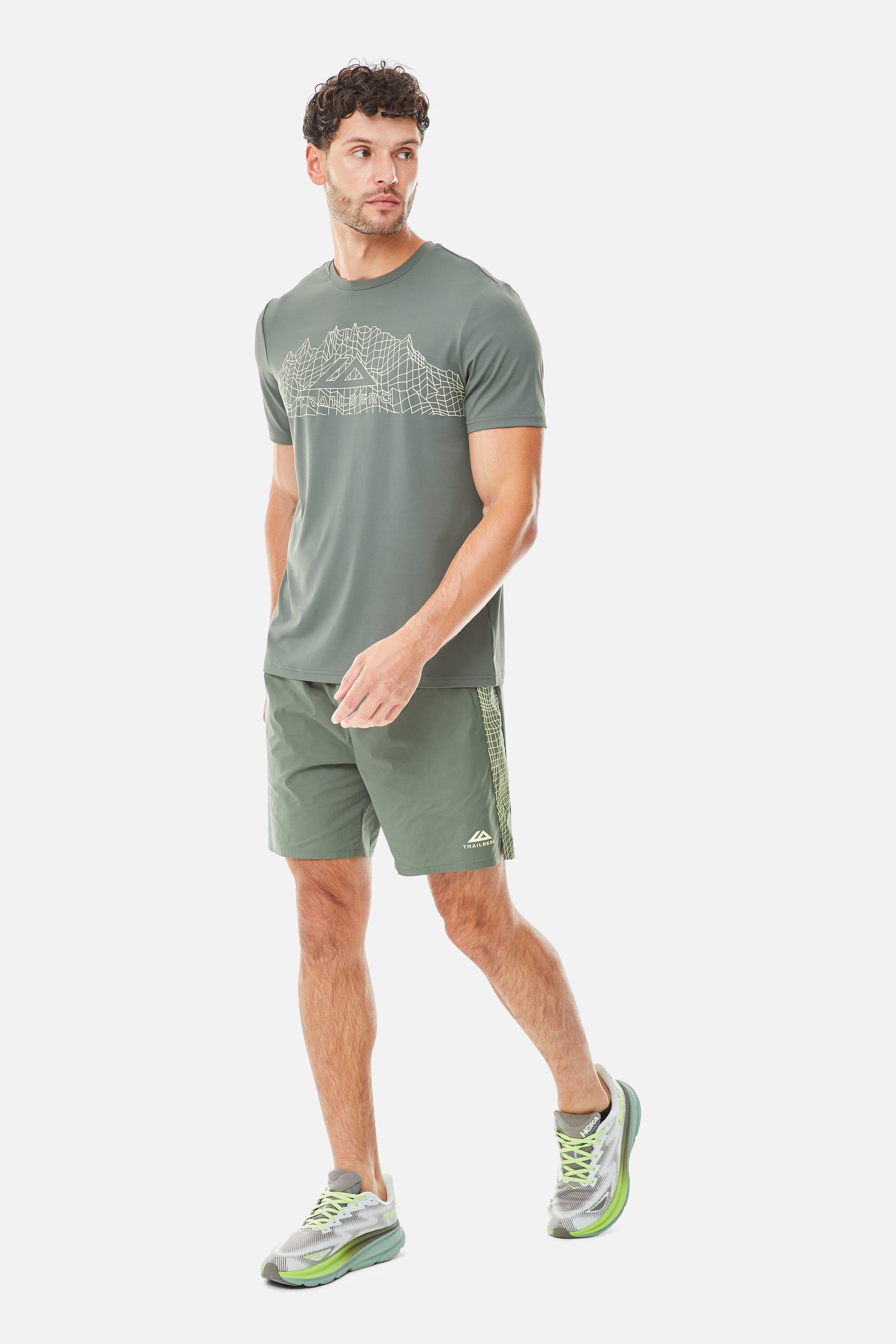 Vantage Tee Twinset - Dark Fern/Pale Citrus