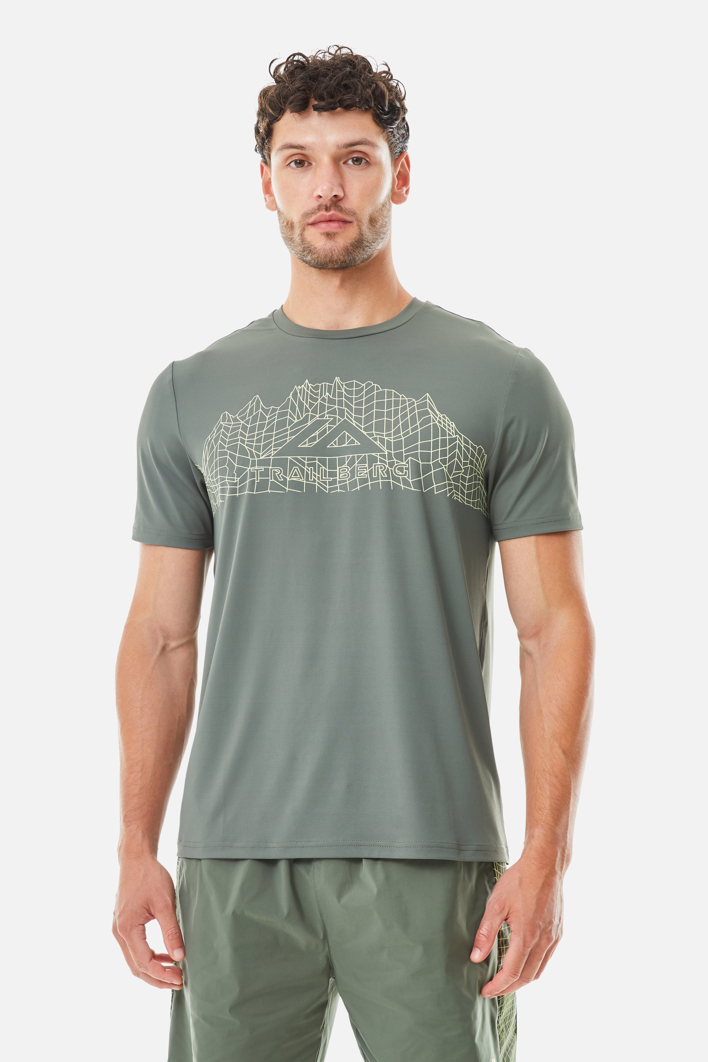 Vantage Tee Twinset - Dark Fern/Pale Citrus