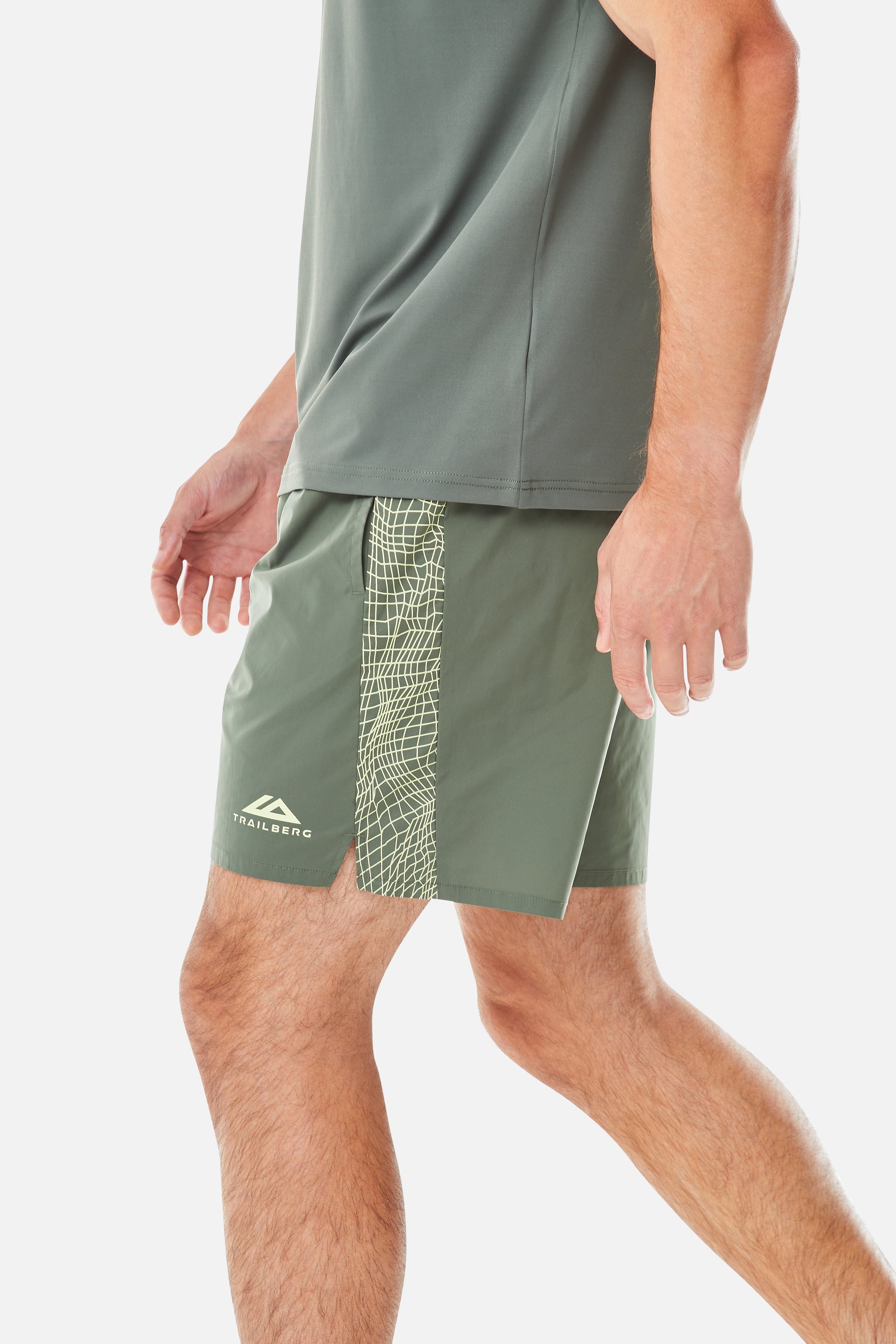 Vantage Tee Twinset - Dark Fern/Pale Citrus