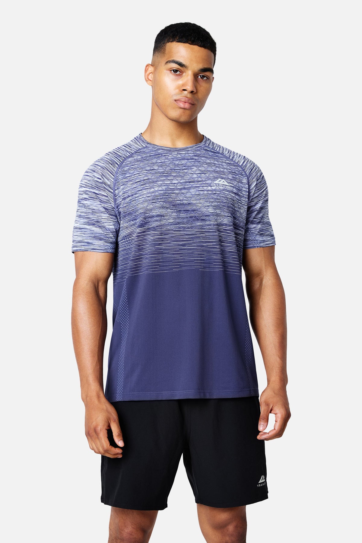 Stride Seamless Tee - Nightflare/Blue Shift/Blue Ice