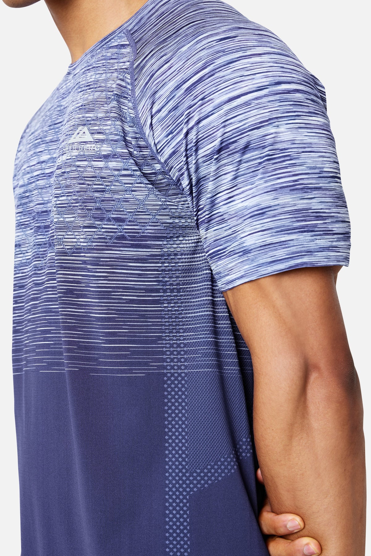 Stride Seamless Tee - Nightflare/Blue Shift/Blue Ice