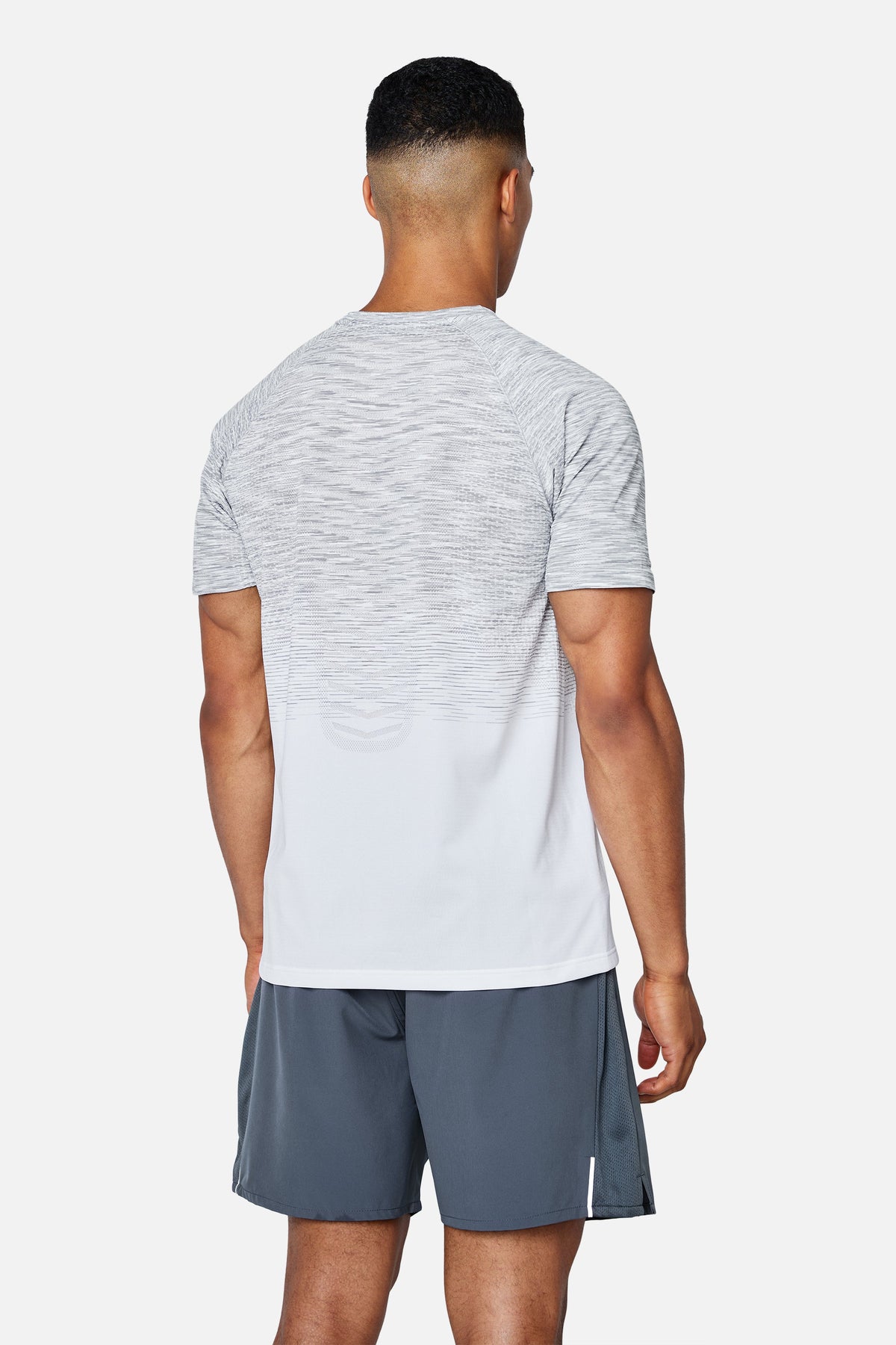 Arc Seamless 2.0 Tee - White/Concrete Grey/Lunar Grey