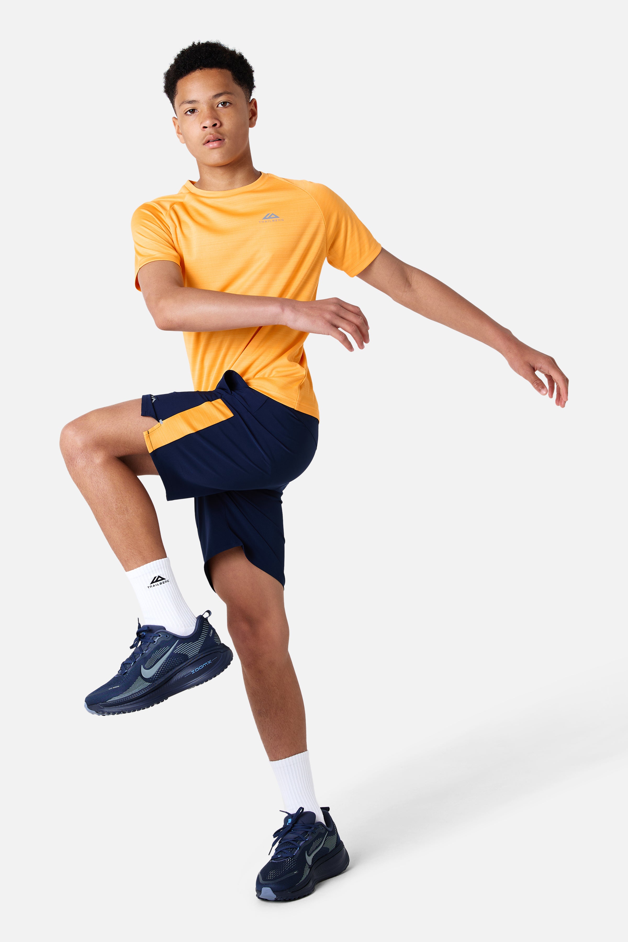 Boys Cloud 2.0 Short - Navy Blue/Orange Glow