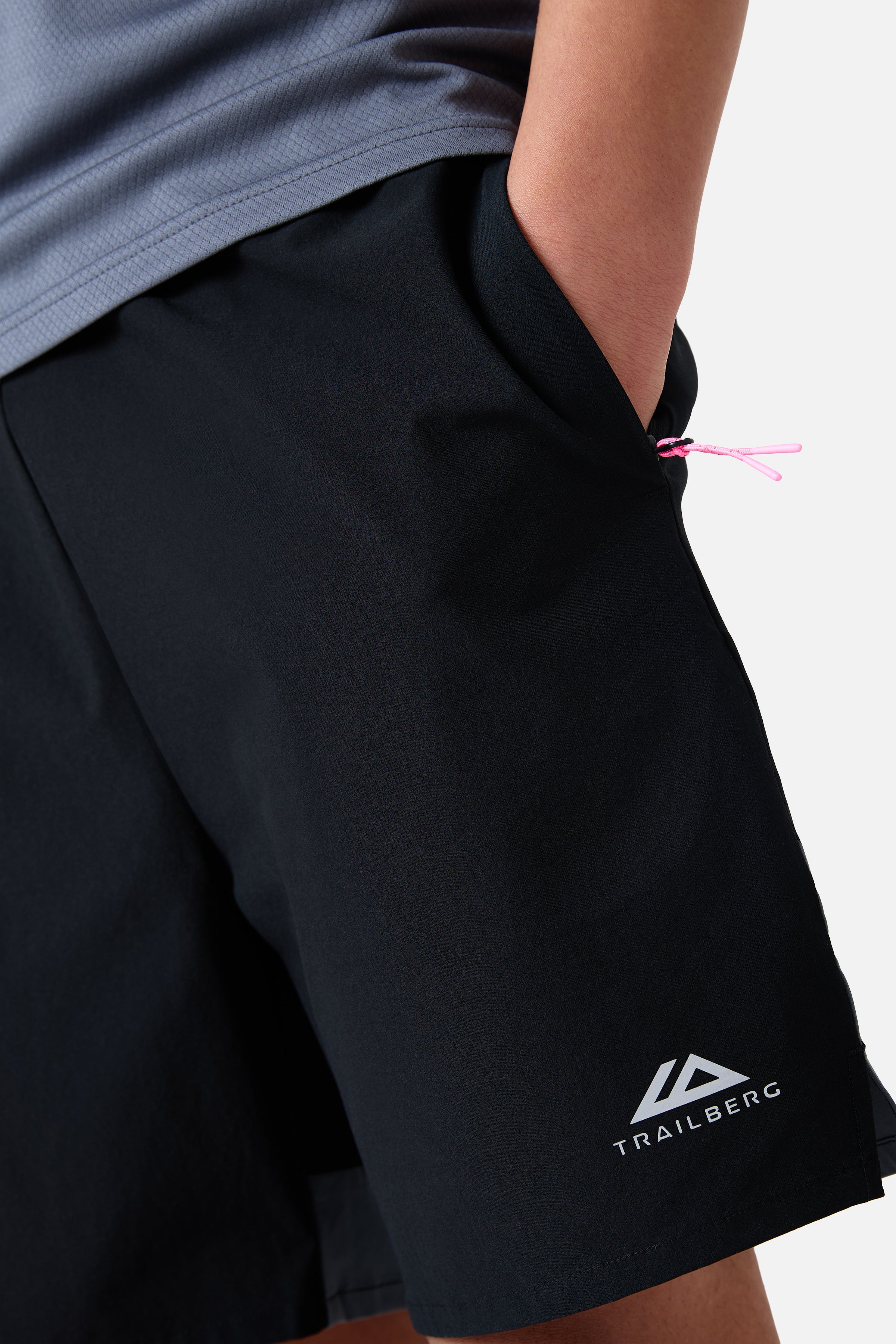 Boys Triathlon 4.0 Short - Black/Storm Grey/Cosmic Pink