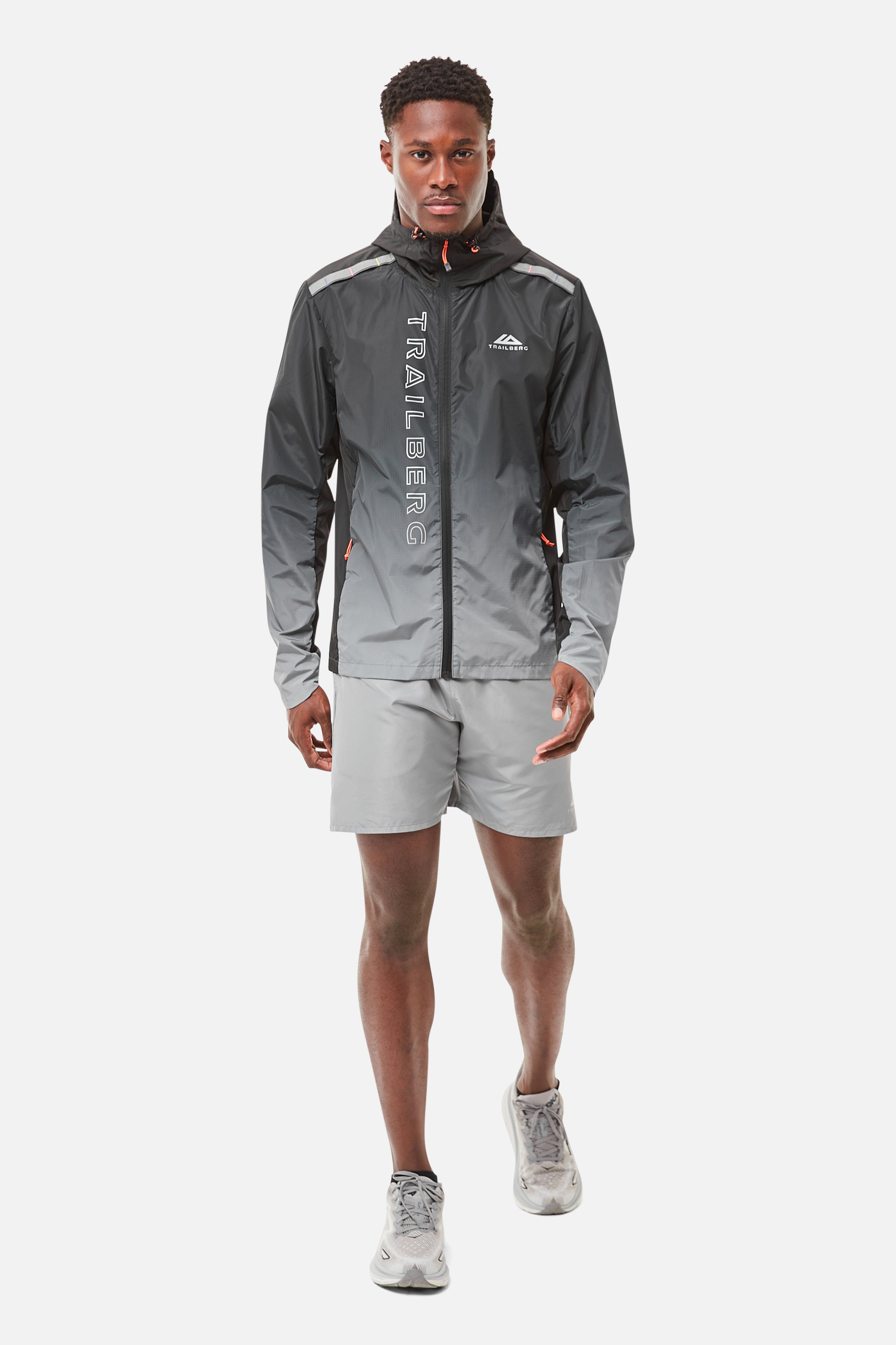 Gradient Windbreaker - Black/Grey