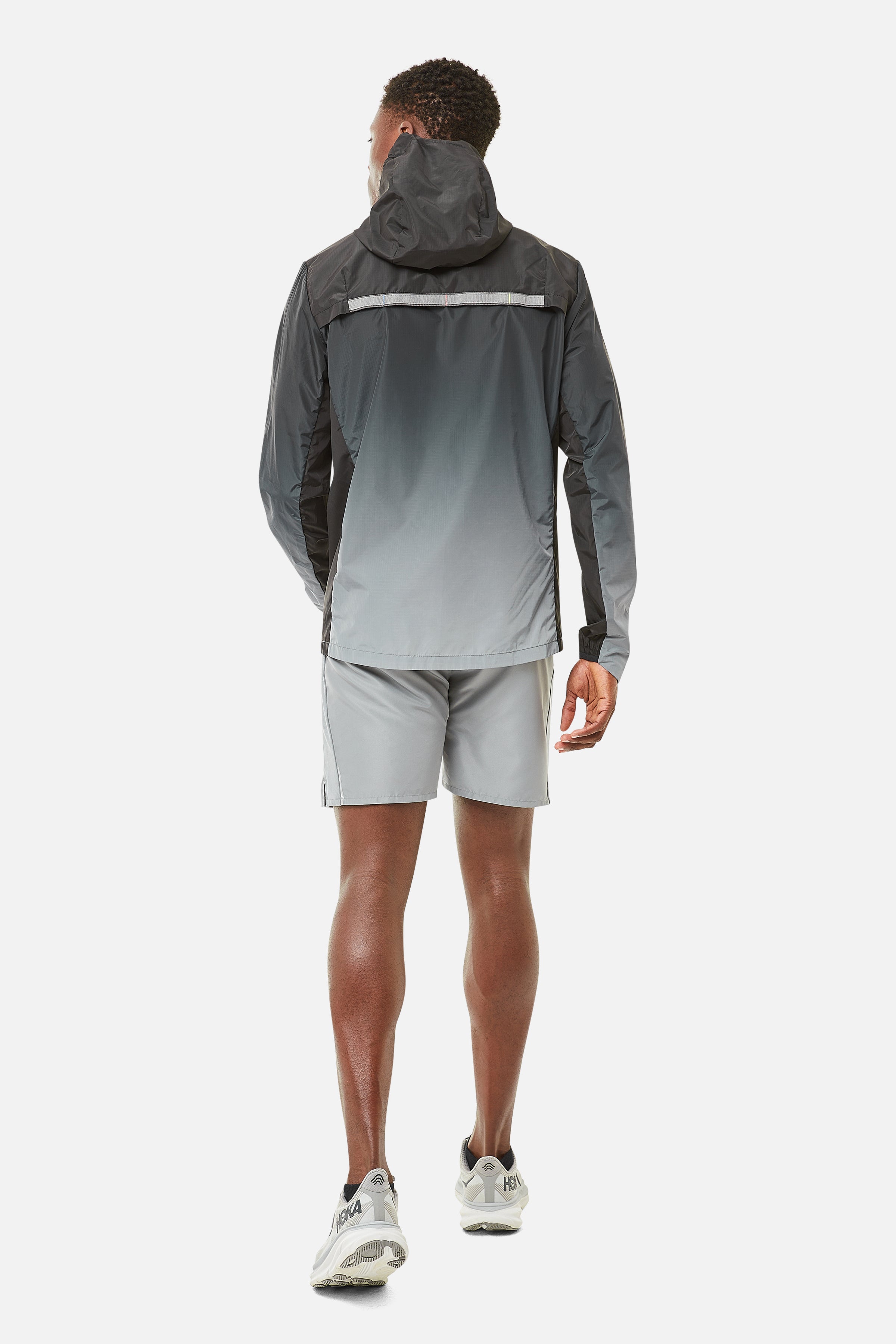 Gradient Windbreaker - Black/Grey