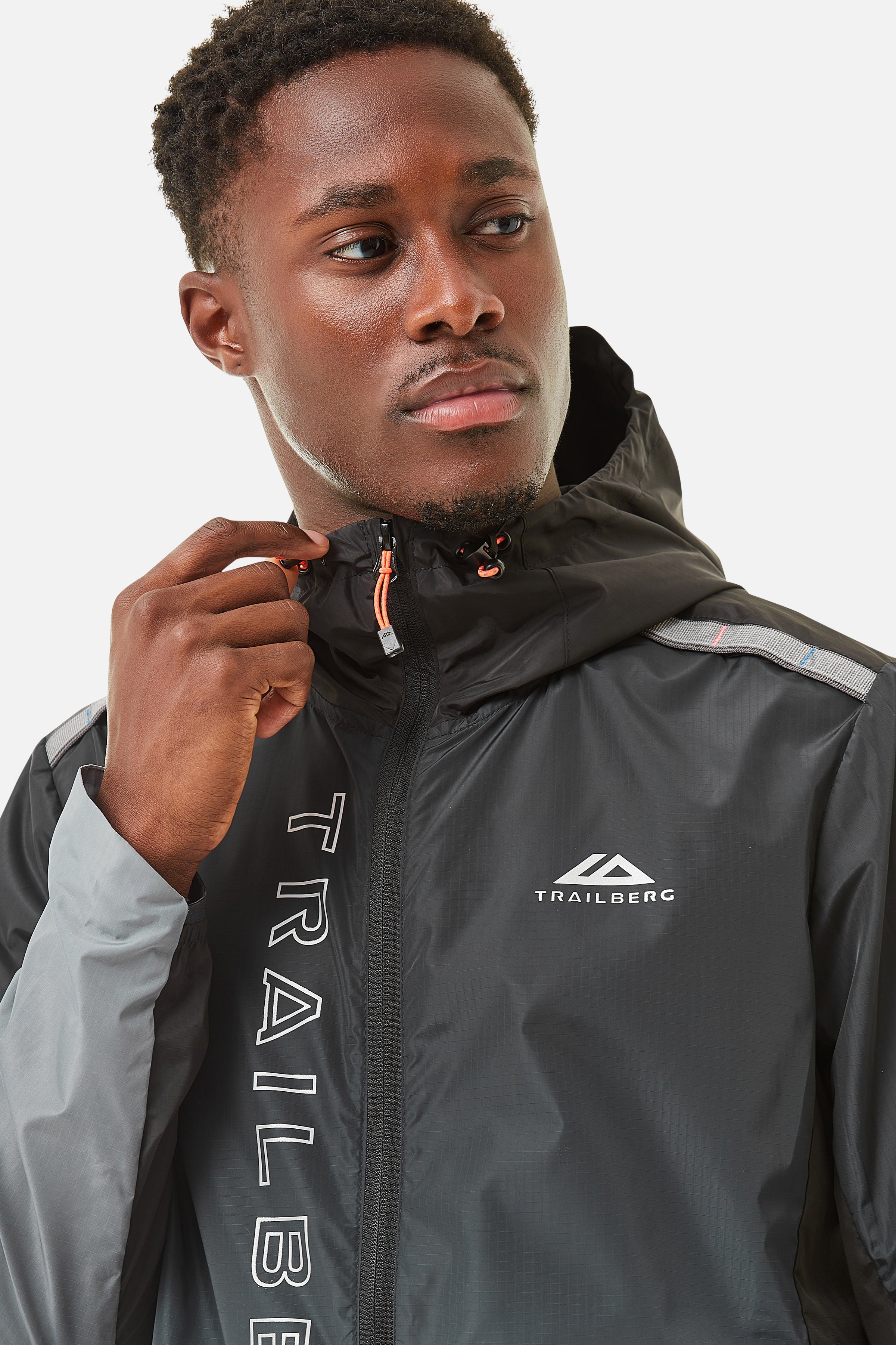 Gradient Windbreaker - Black/Grey