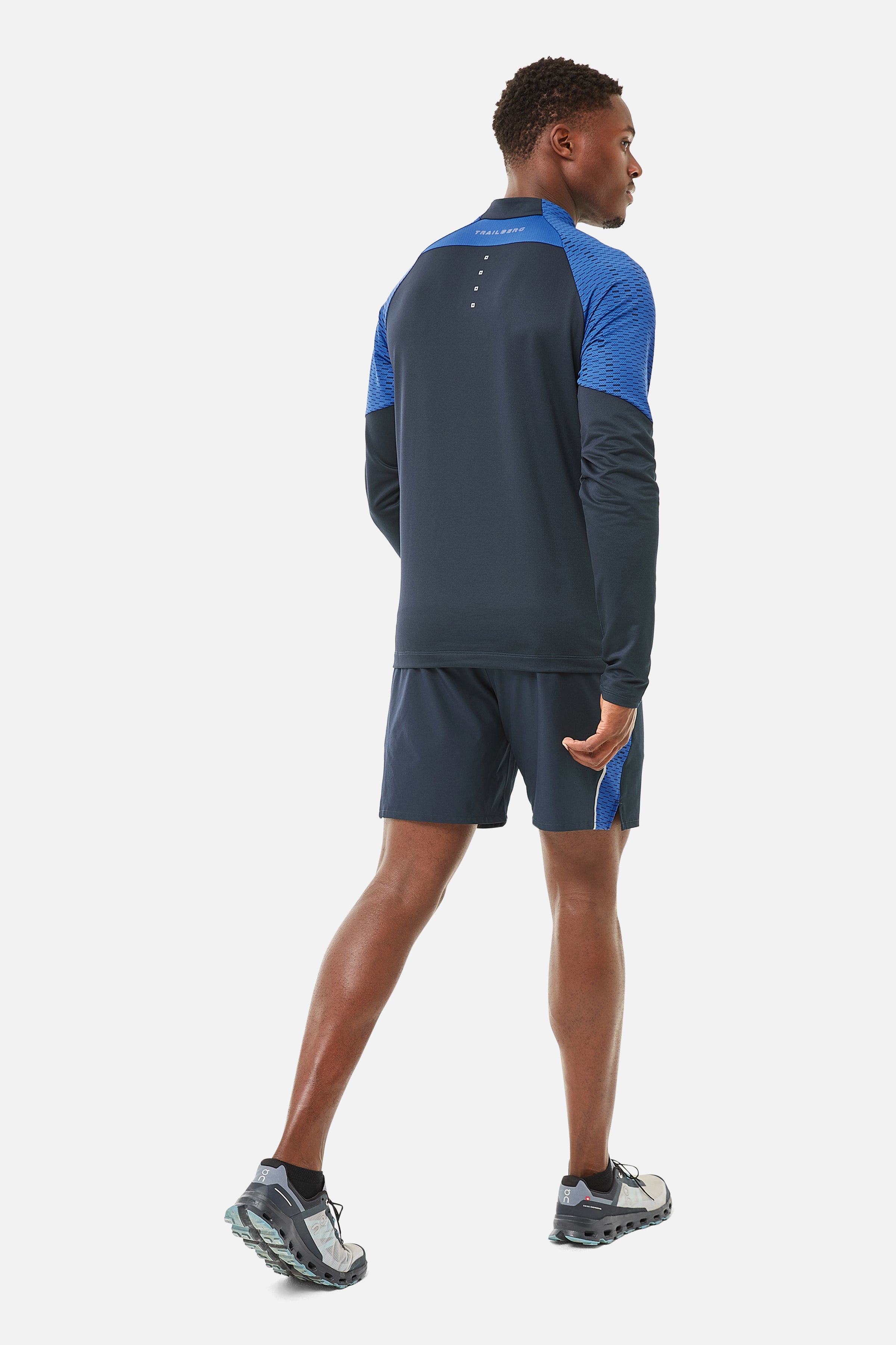 Motion Quarter Zip - Navy/Cobalt