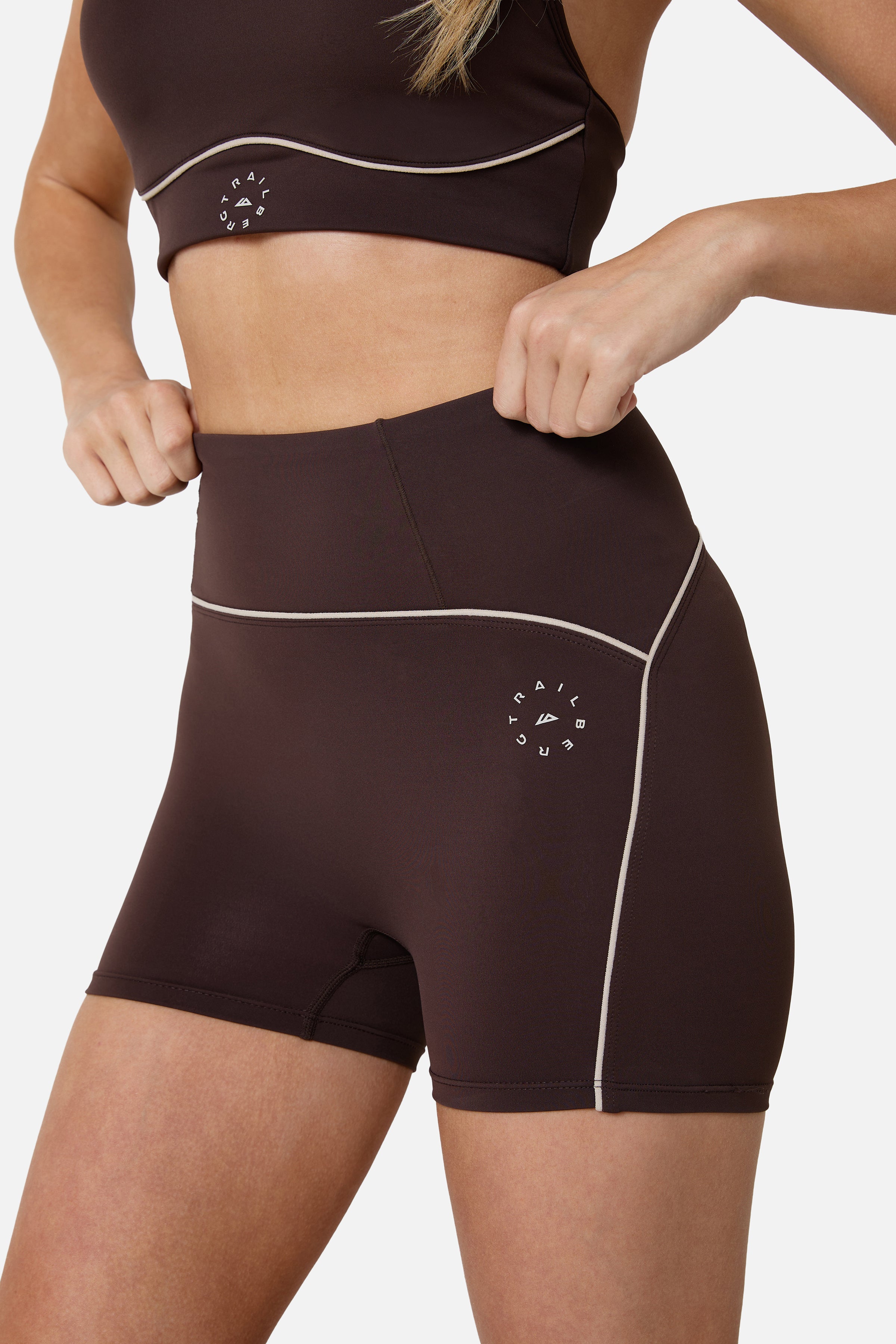 Womens Drift Bra and Short Set - Bitter Chocolate
