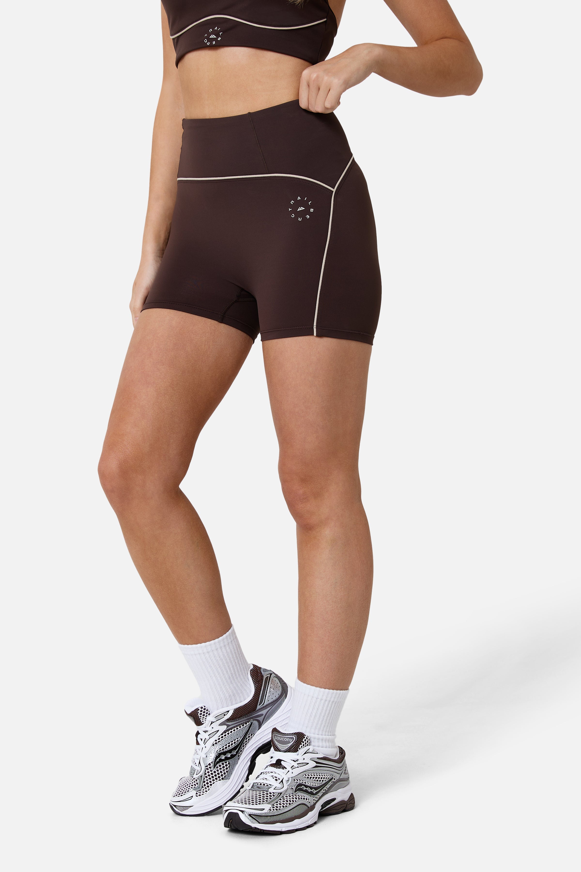 Womens Drift Bra and Short Set - Bitter Chocolate