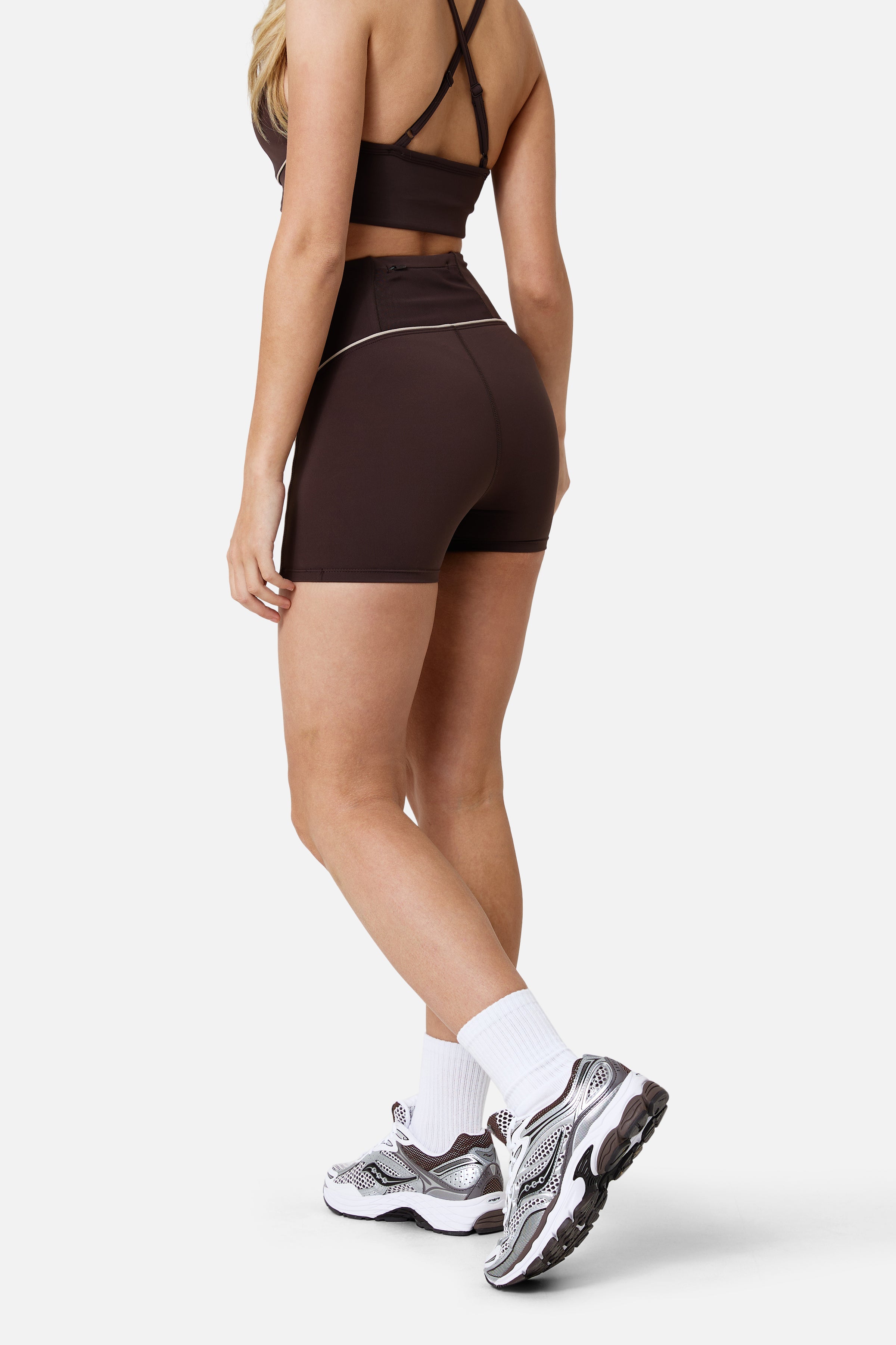 Womens Drift Bra and Short Set - Bitter Chocolate