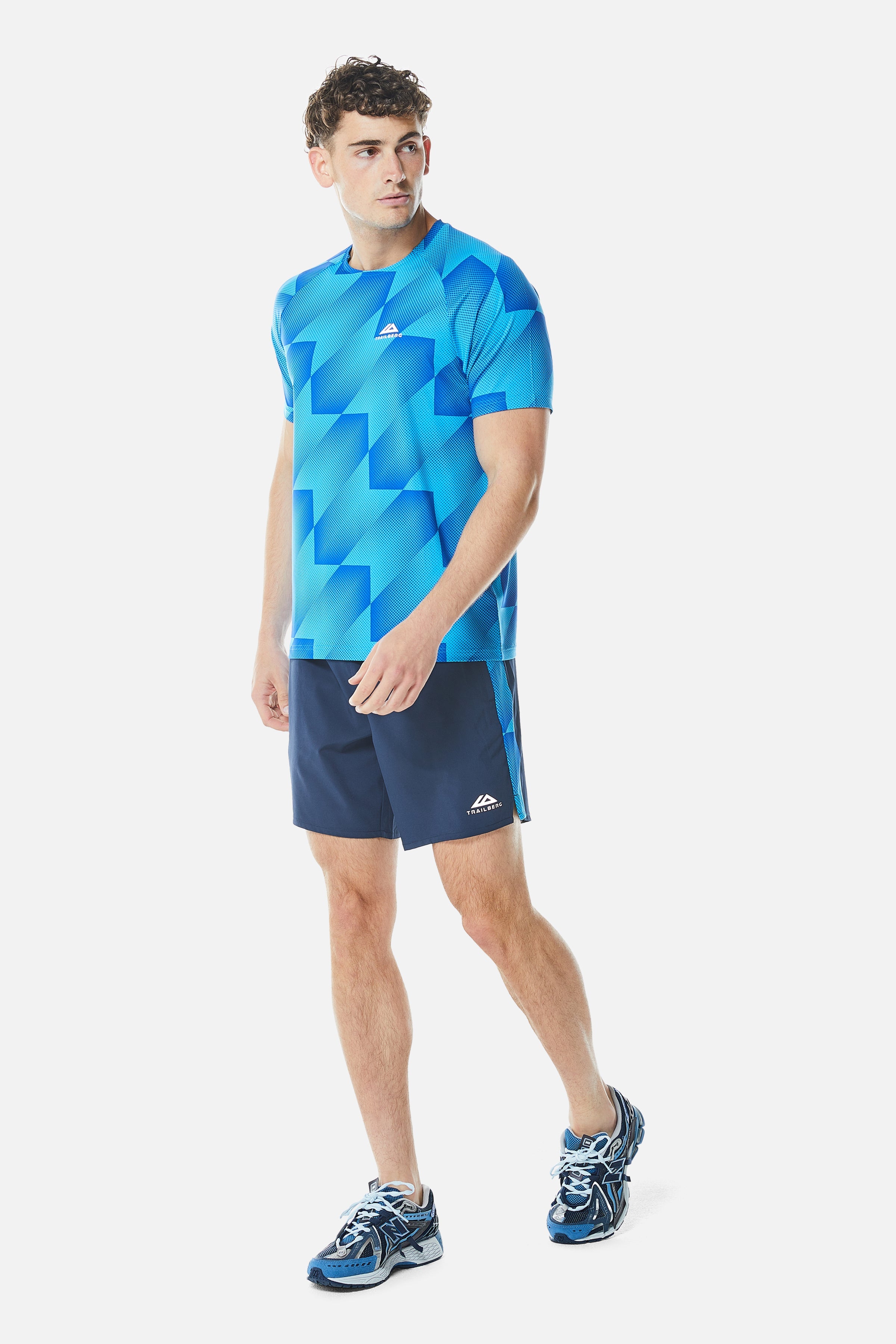 Chevron Tee - Twilight Haze/Mystic Ocean/Navy Blue