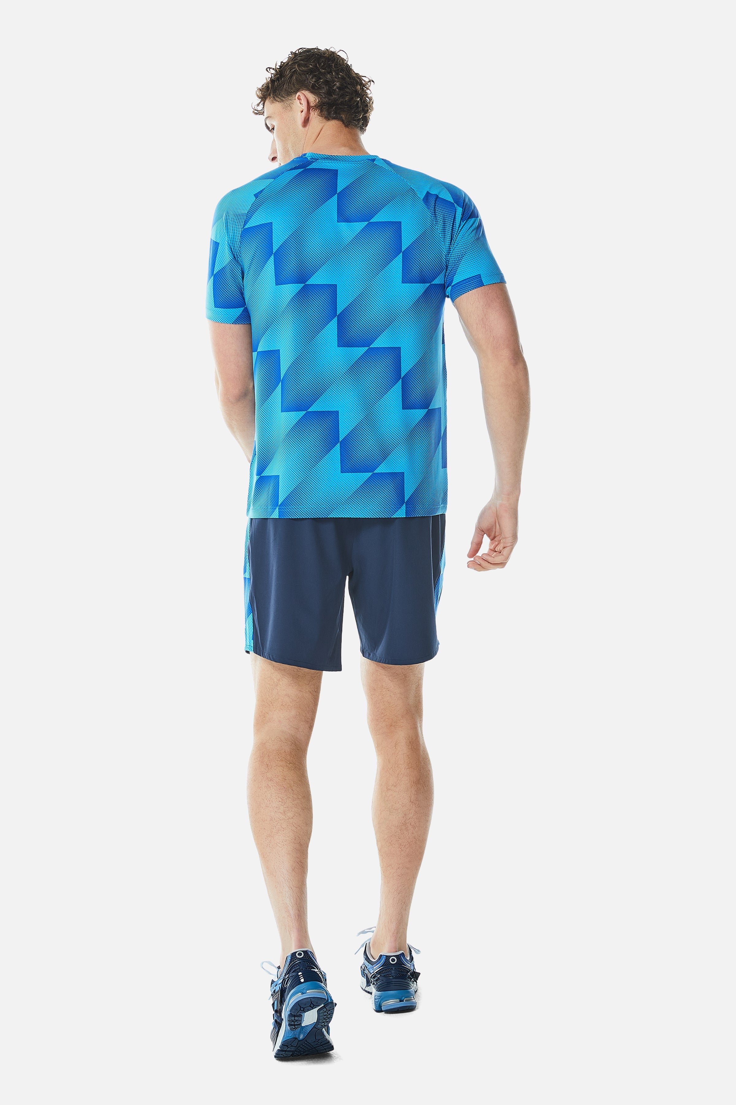 Chevron Tee - Twilight Haze/Mystic Ocean/Navy Blue