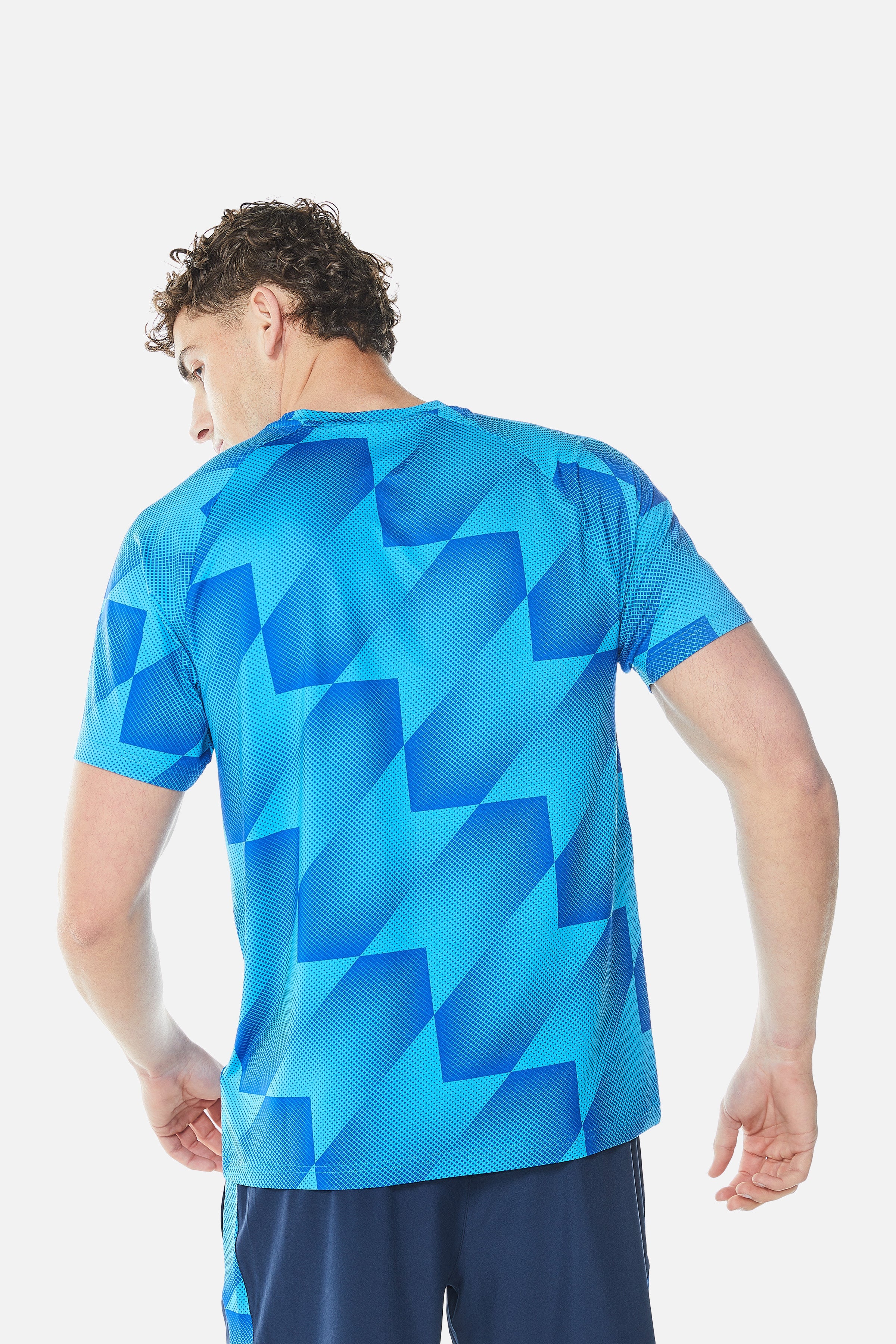 Chevron Tee - Twilight Haze/Mystic Ocean/Navy Blue