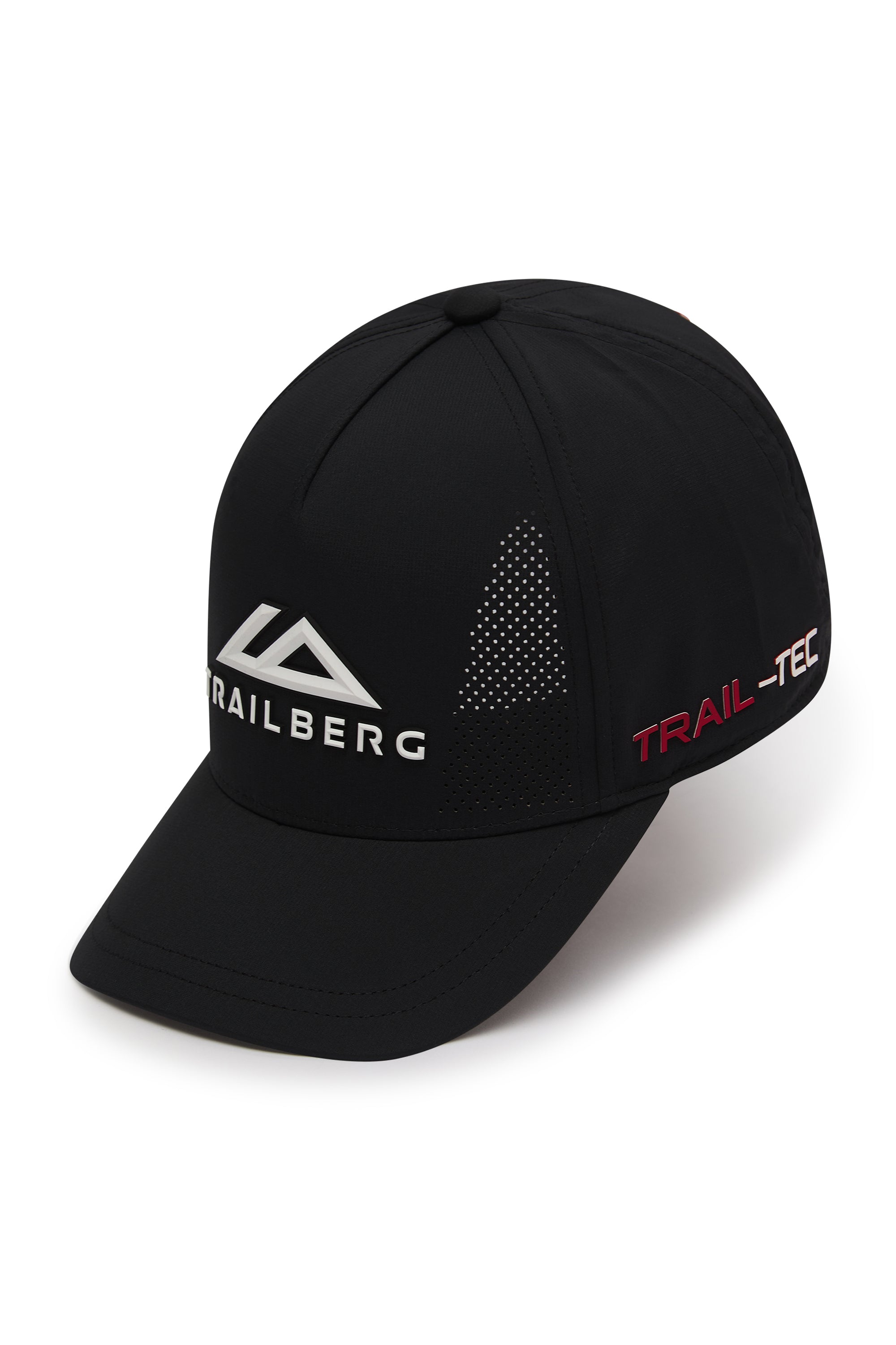 Strata 5 Panel Cap - Black/Blazing Red/White