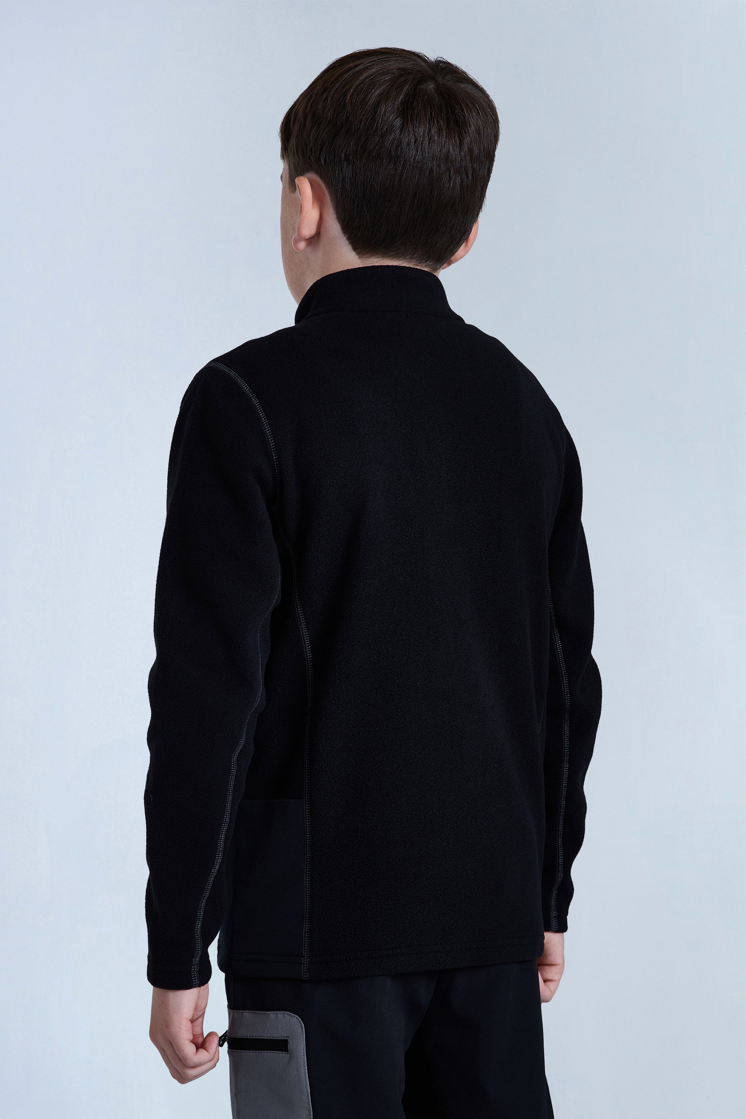 Boys Astra Microfleece 1/4 Zip - Black