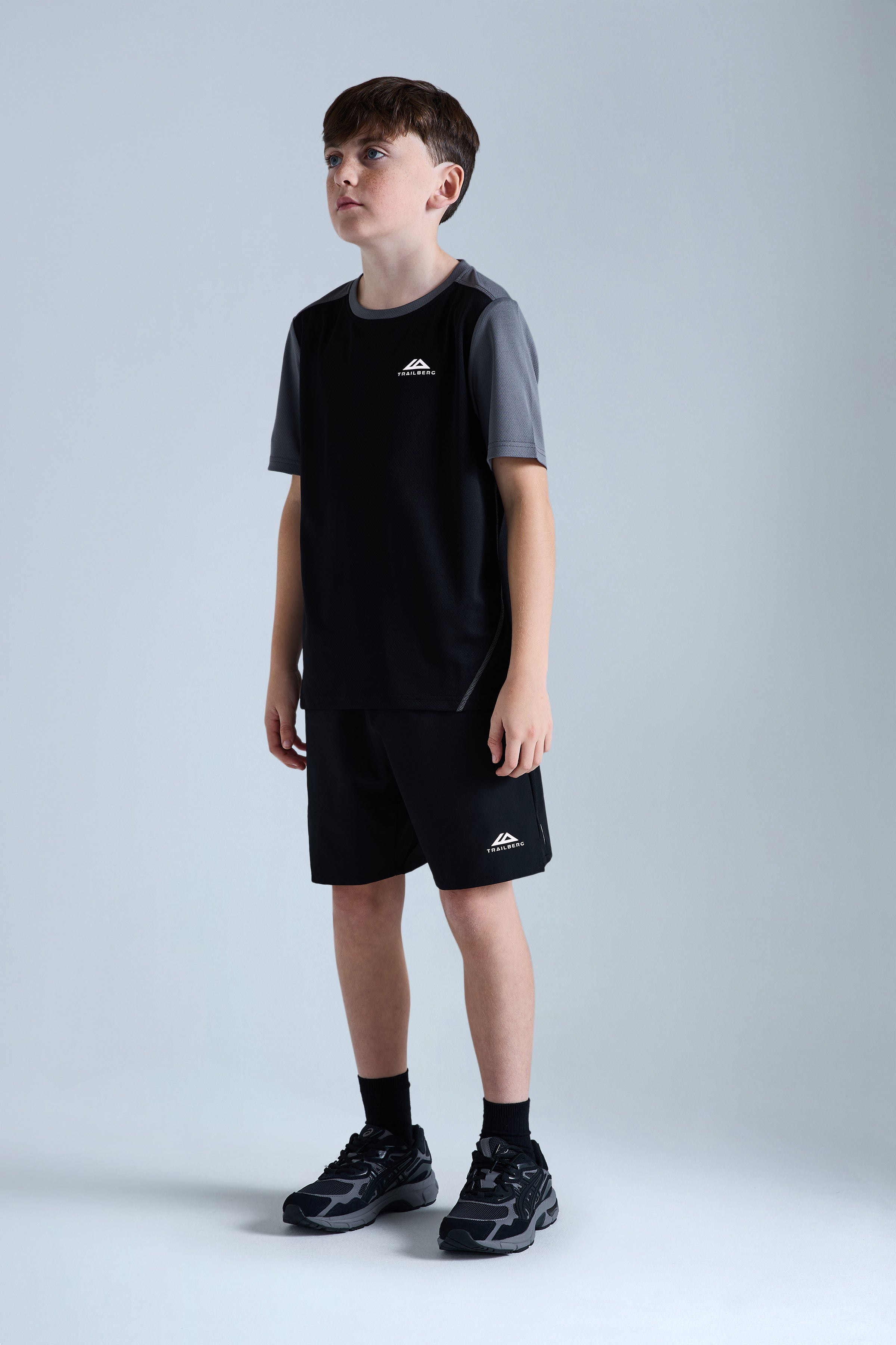 Boys Essentials Twinset - Black/Urban Smoke