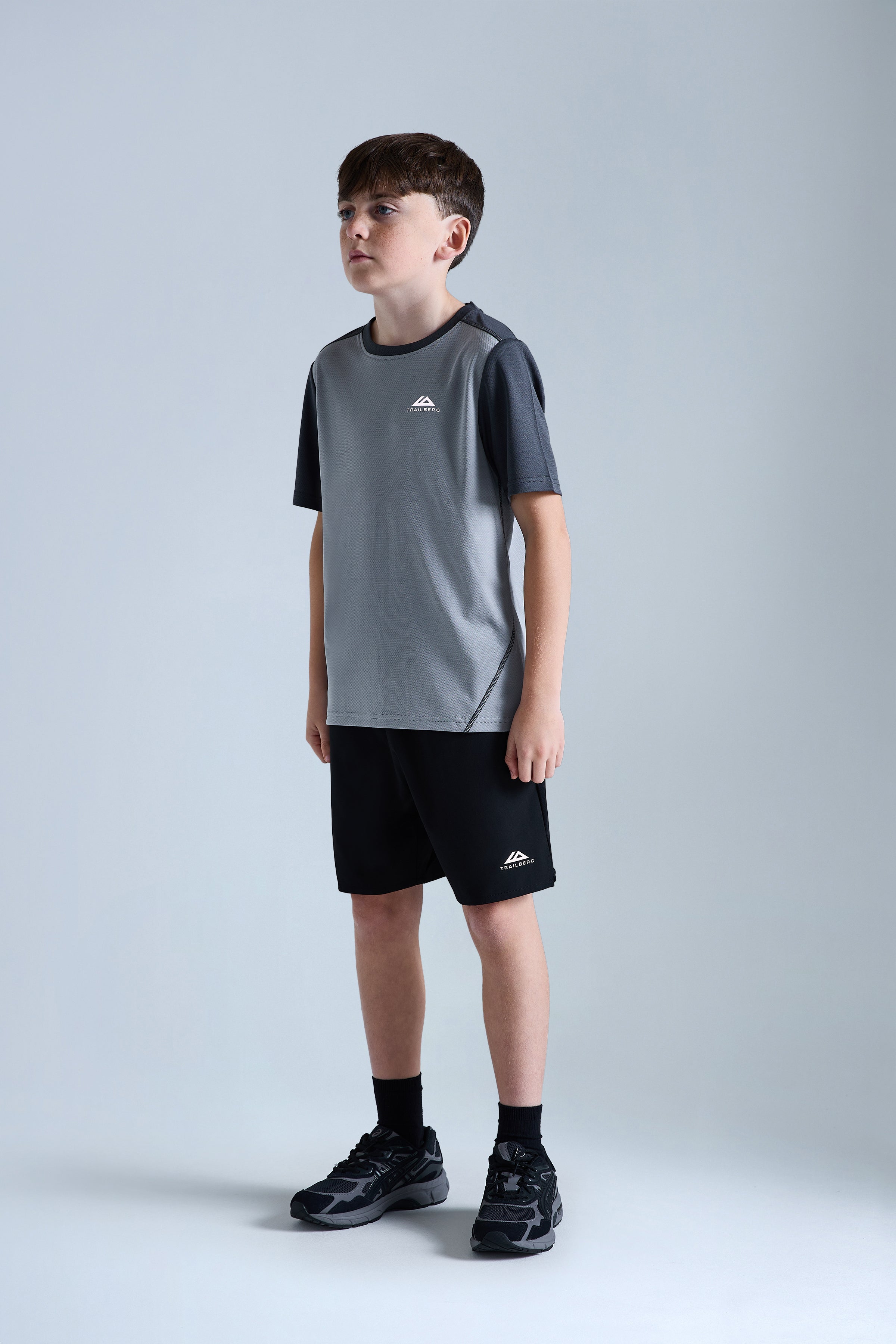 Boys Essentials T-Shirt - Moon Grey/Iron Grey