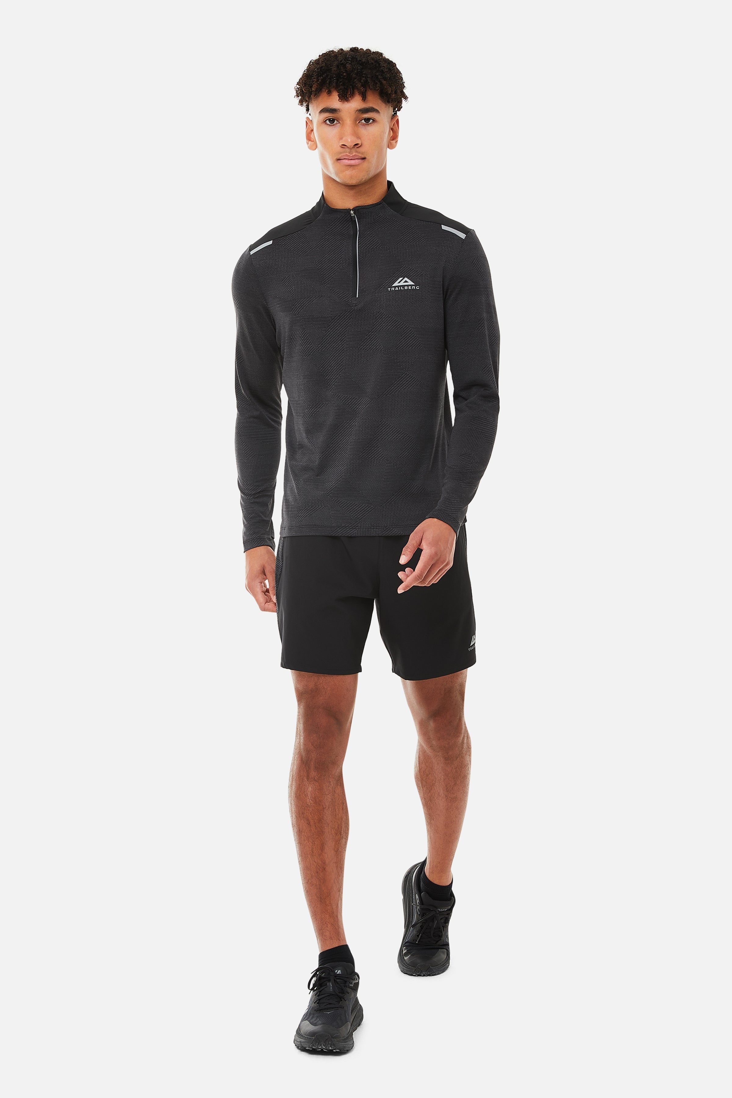 Dimension Quarter Zip - Black/Grey
