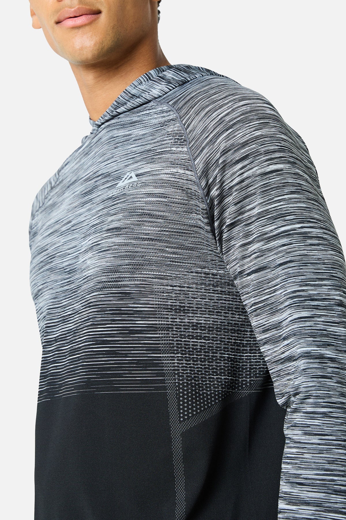 Arc Seamless Essentials 2.0 Hood Twinset - Black/Moon Grey