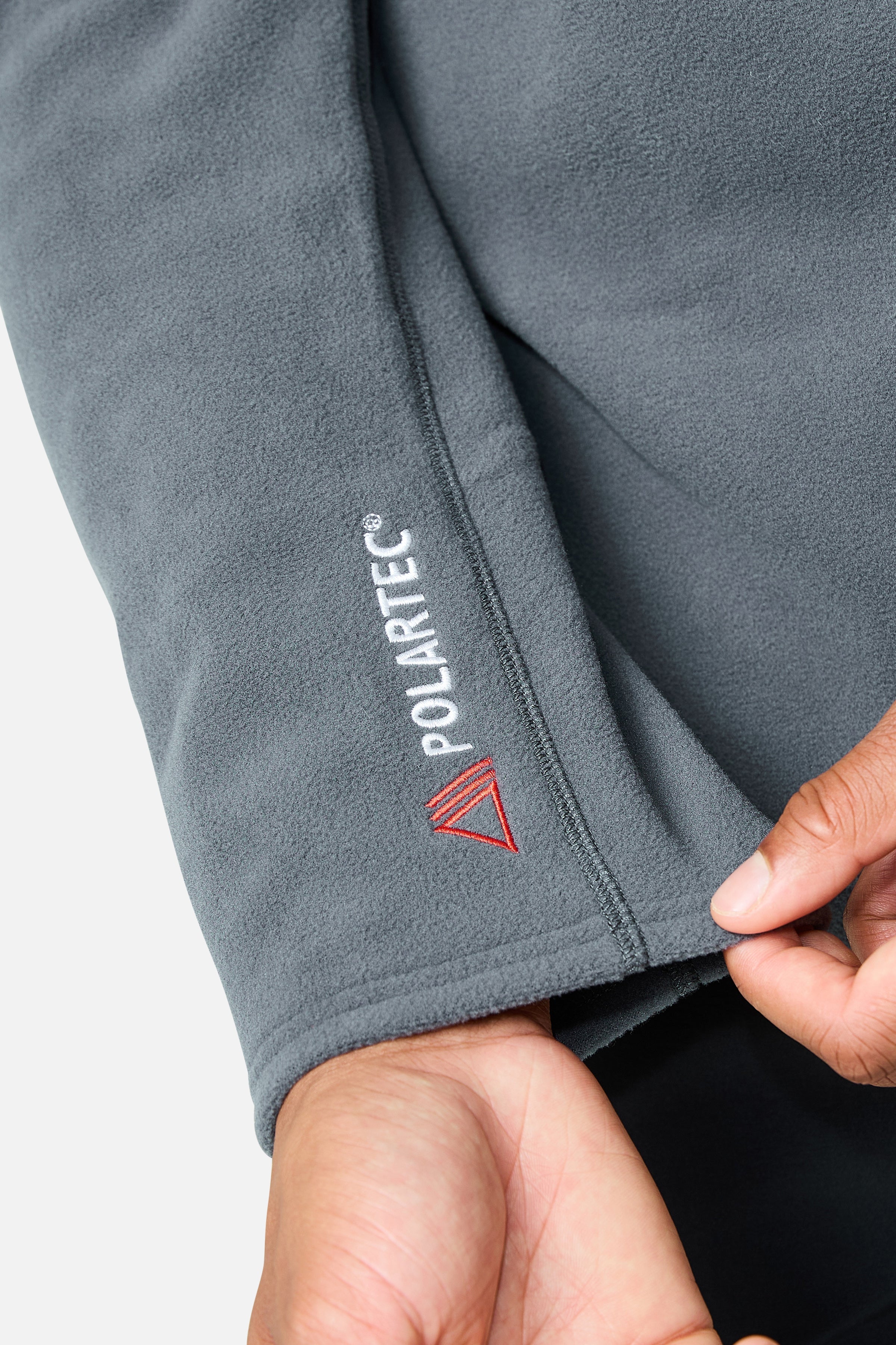 Driftmoor Polartec Fleece 1/4 Zip - Graphite Grey/Ash Grey/Blazing Red