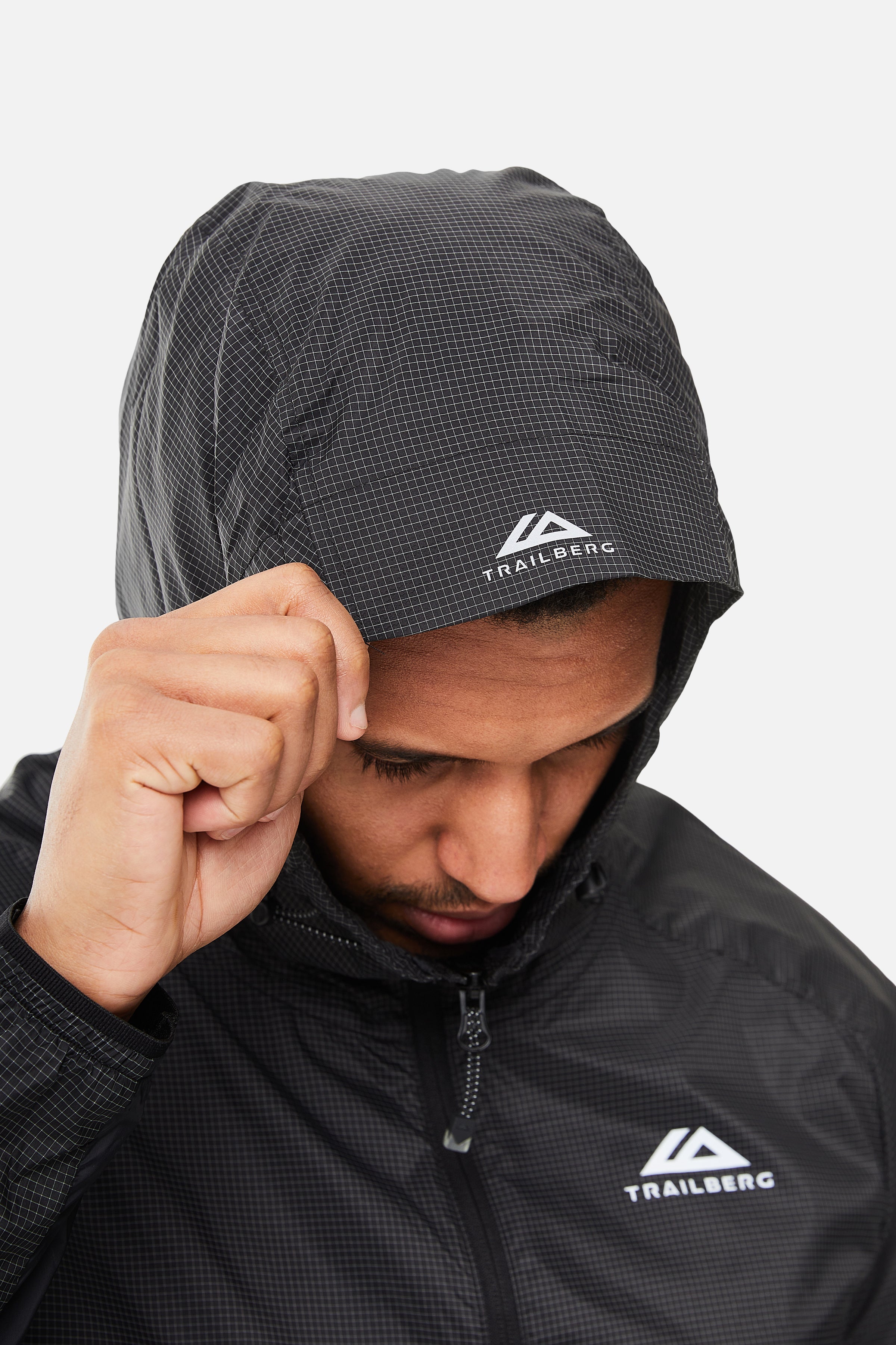 Rapid Grid Windbreaker - Black
