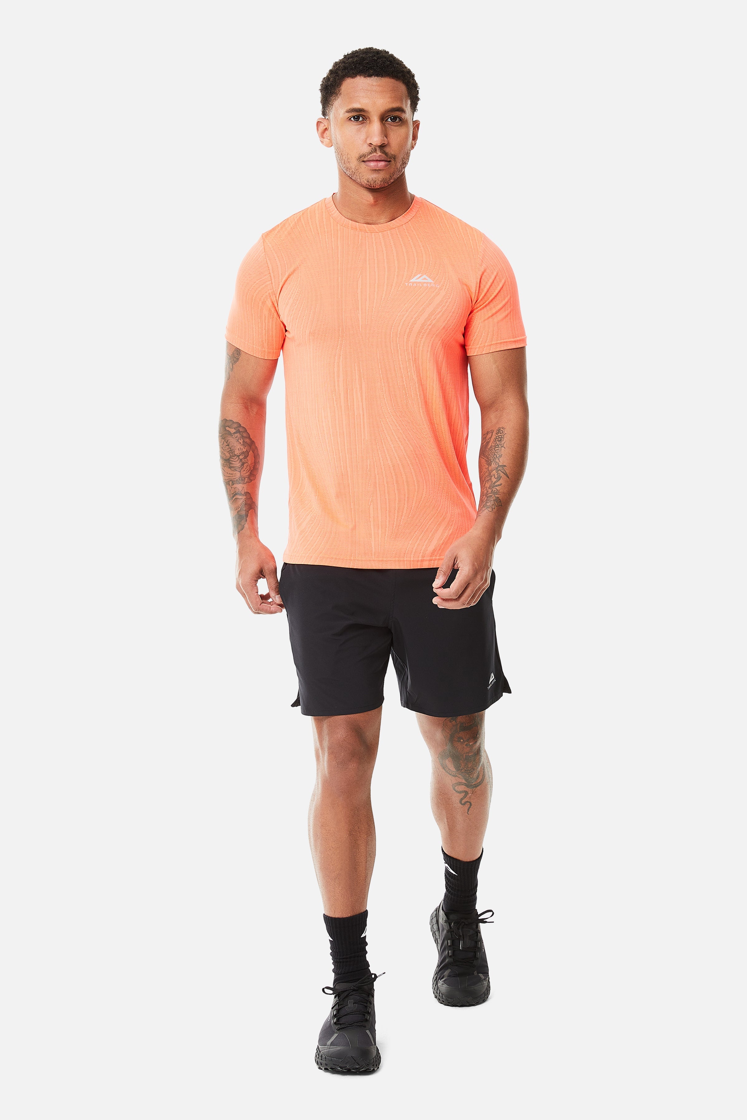 Vertex Jacquard Tee - Sunset Glow/Electric Fuschia