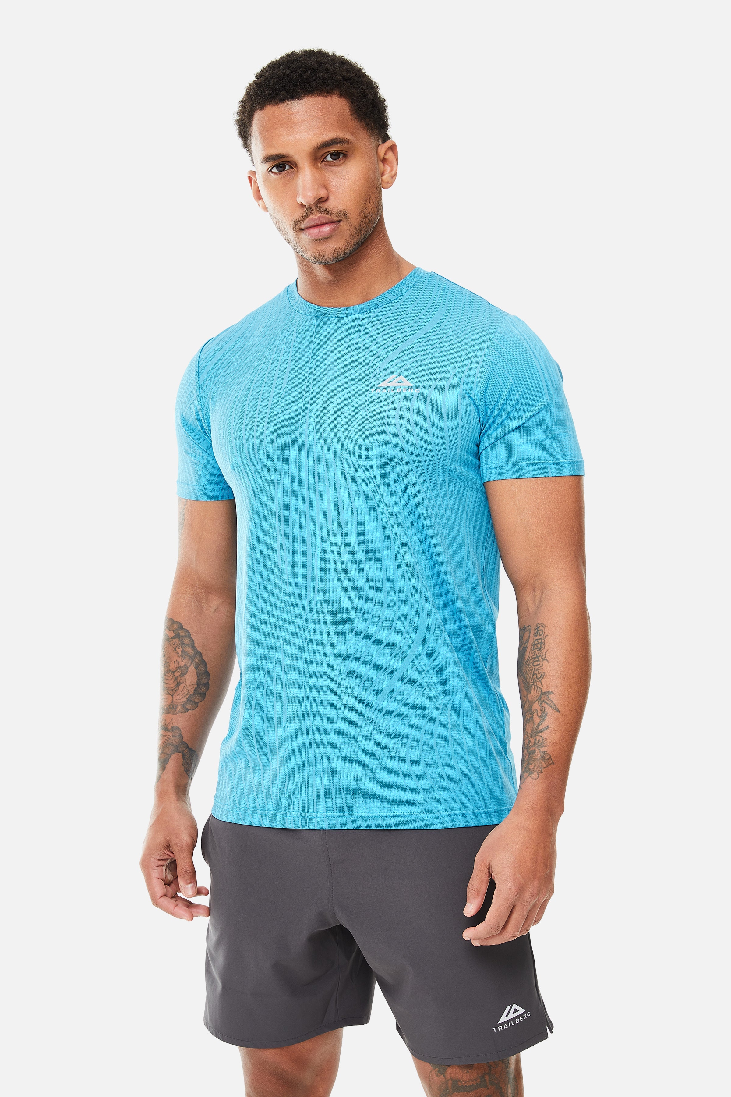 Vertex Jacquard Tee - Mystic Ocean/Celestial