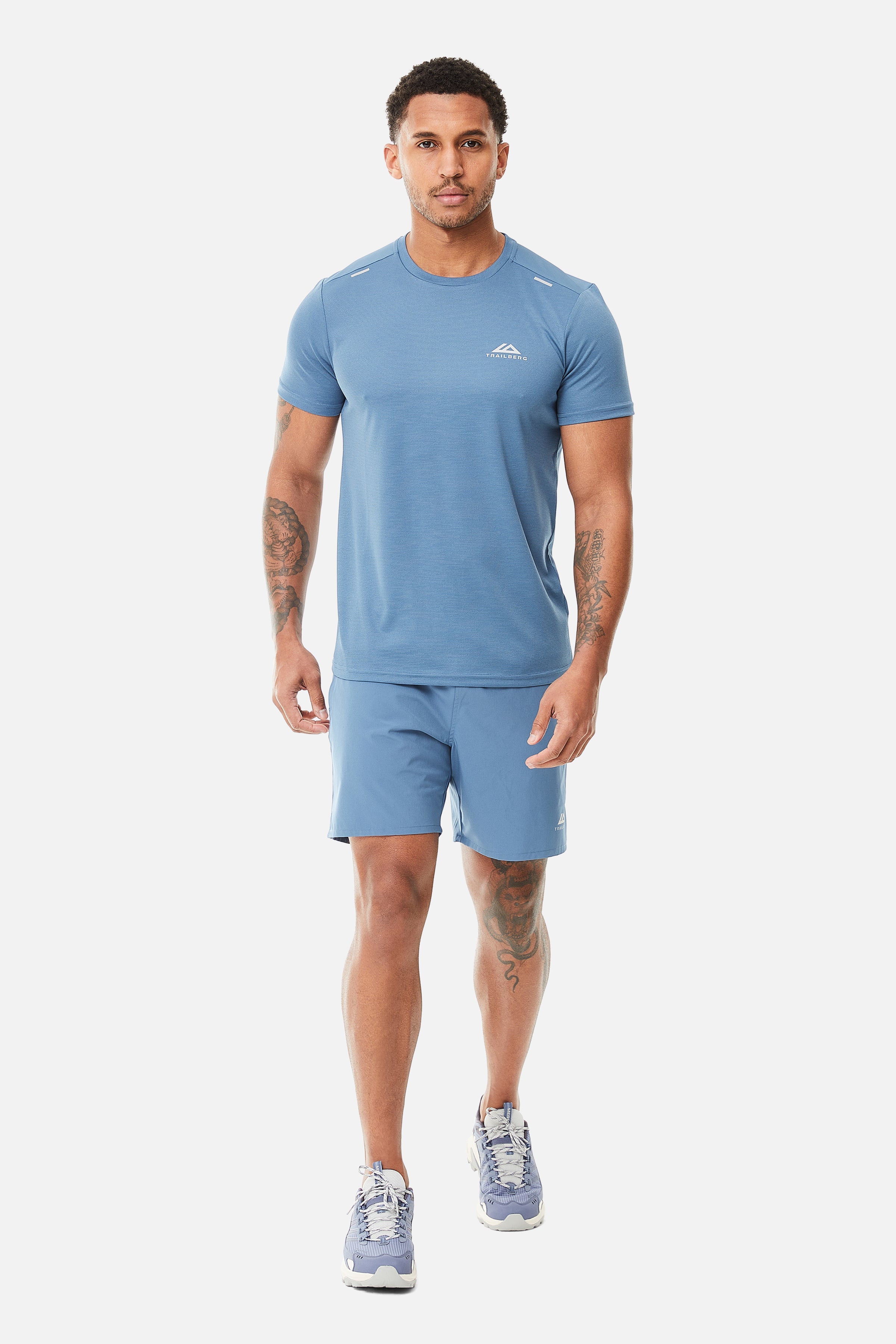 Crest Tee - Astra Blue
