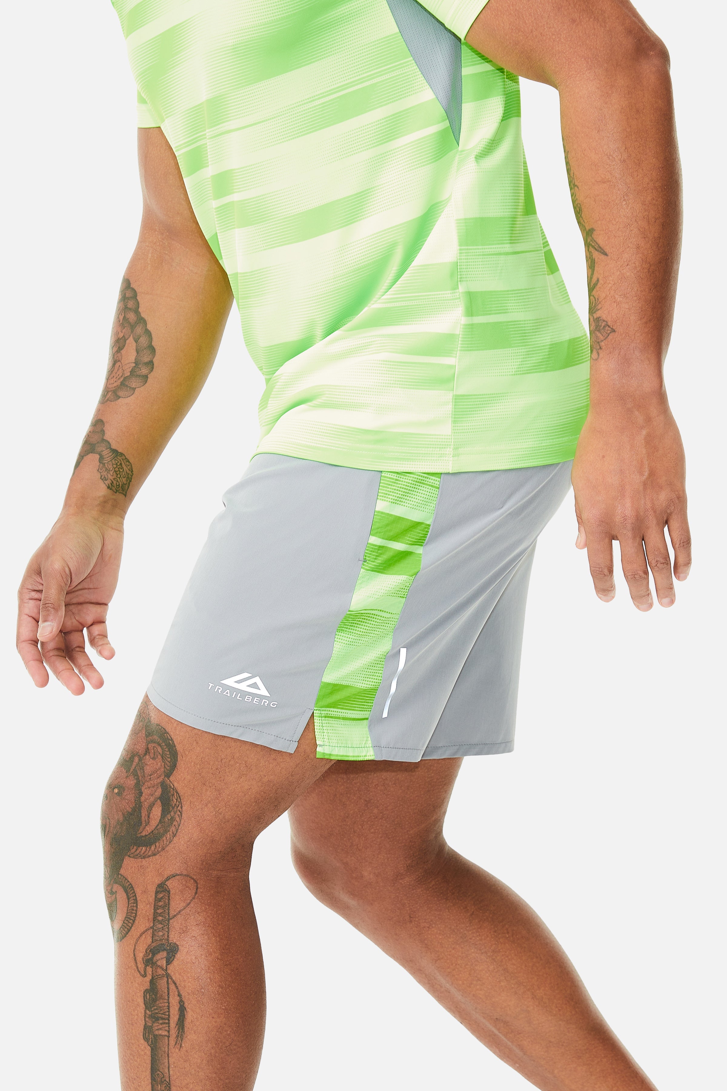 Dimension 2.0 Short - Moon Grey/Neon Lime/Vivid Green