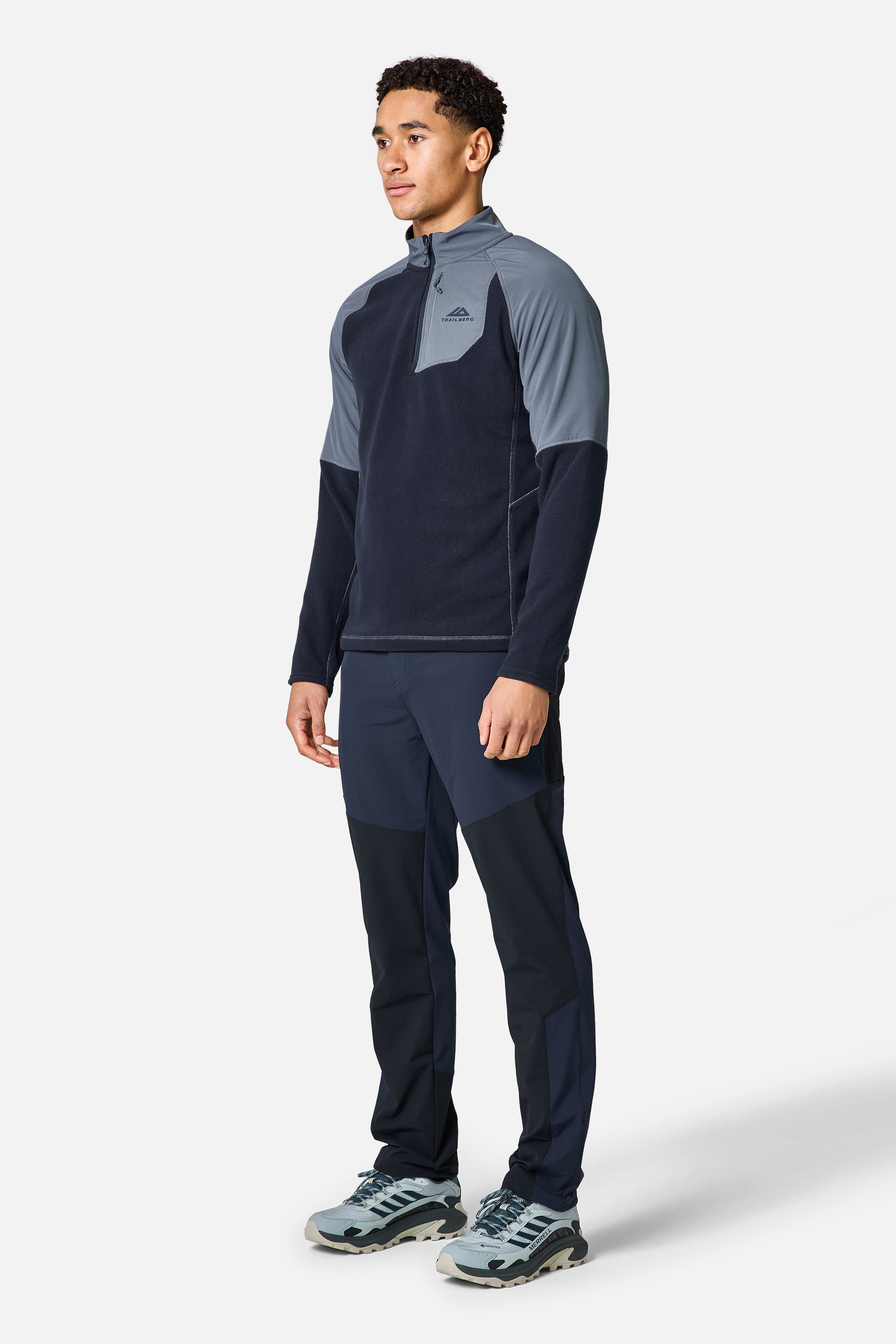 Sierra 1/4 Zip - Deep Ocean/Storm Grey