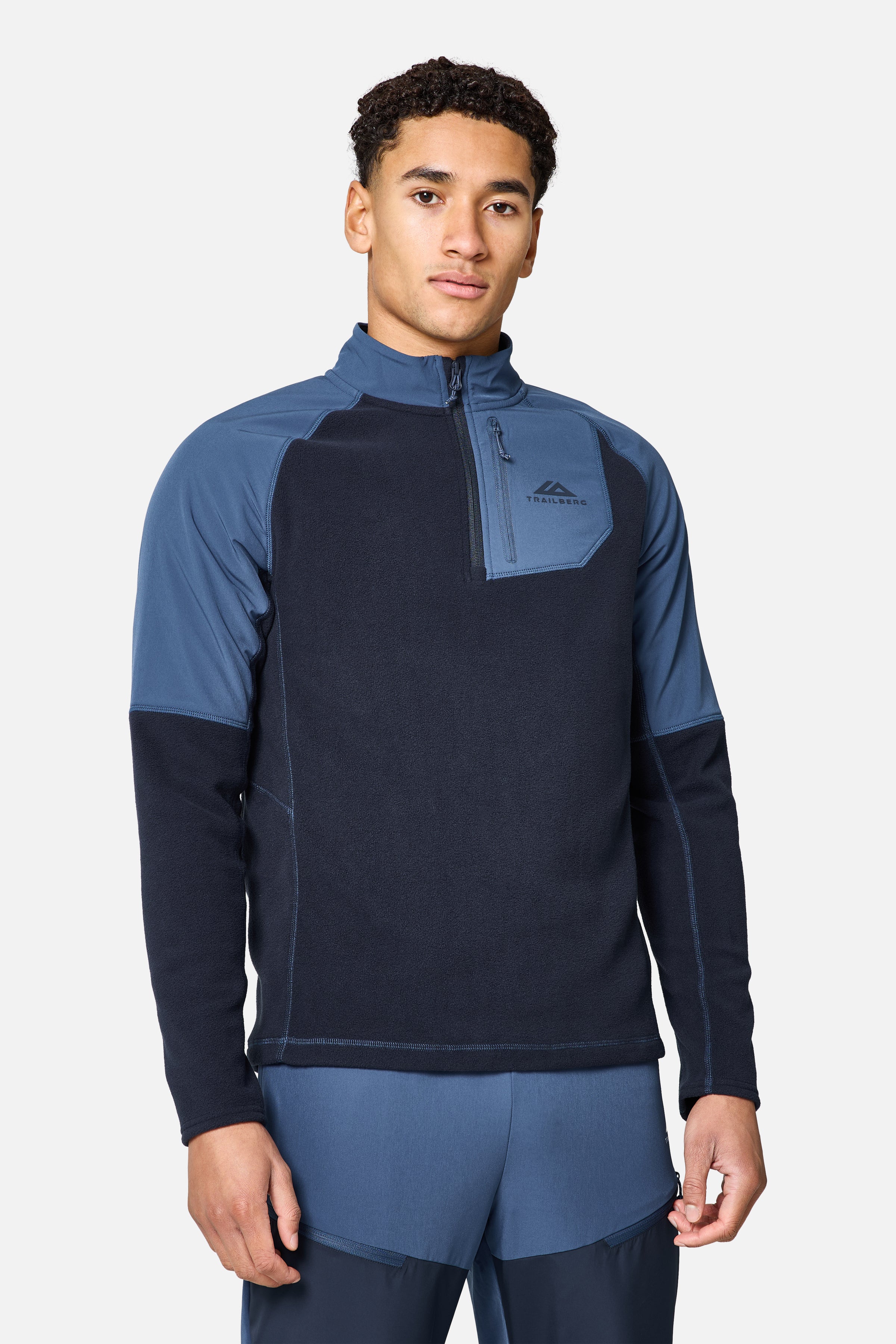 Sierra 1/4 Zip - Deep Ocean/Aqua Eclipse