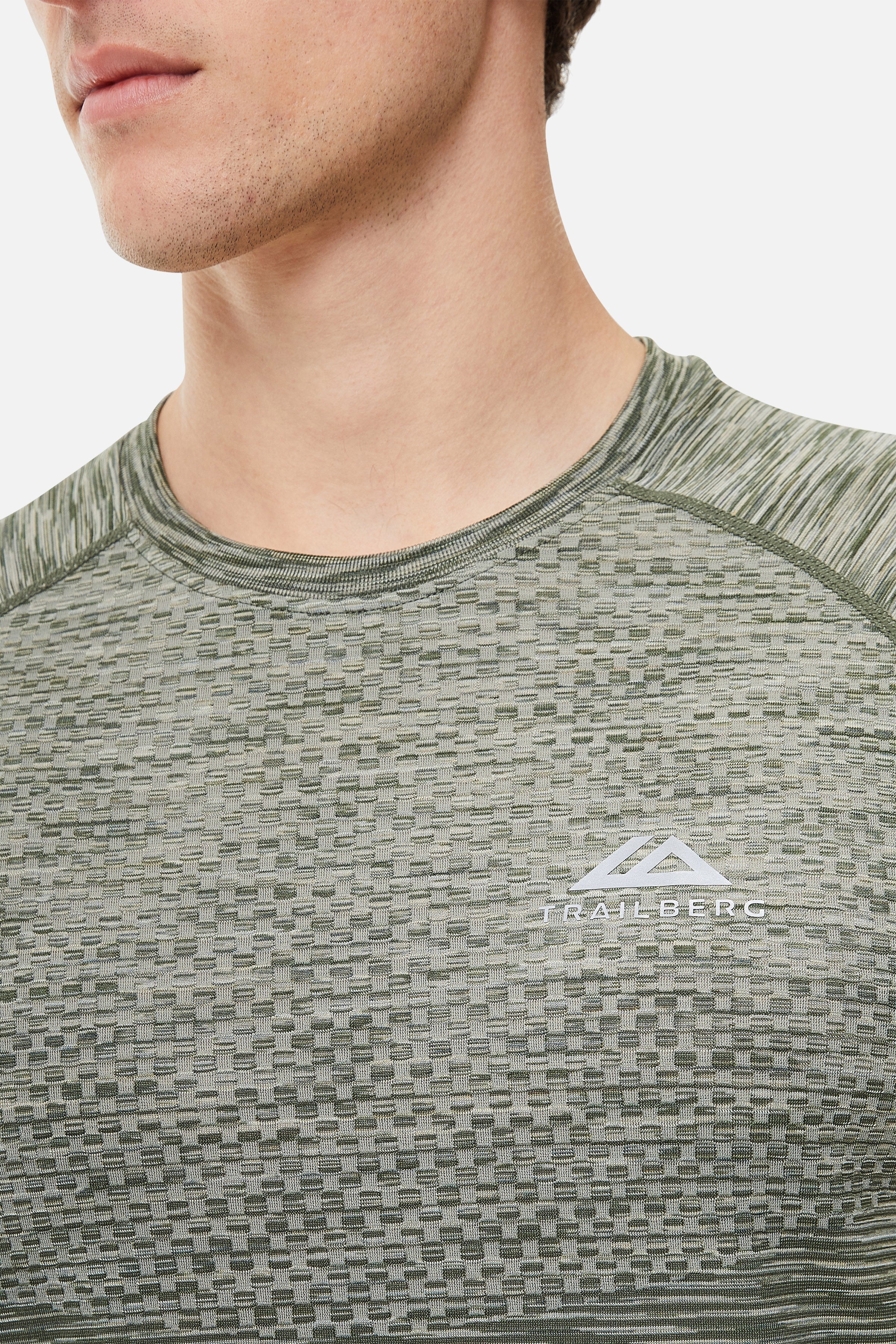 Apex Seamless Tee - Dark Fern/Pine Dust/Frostwood