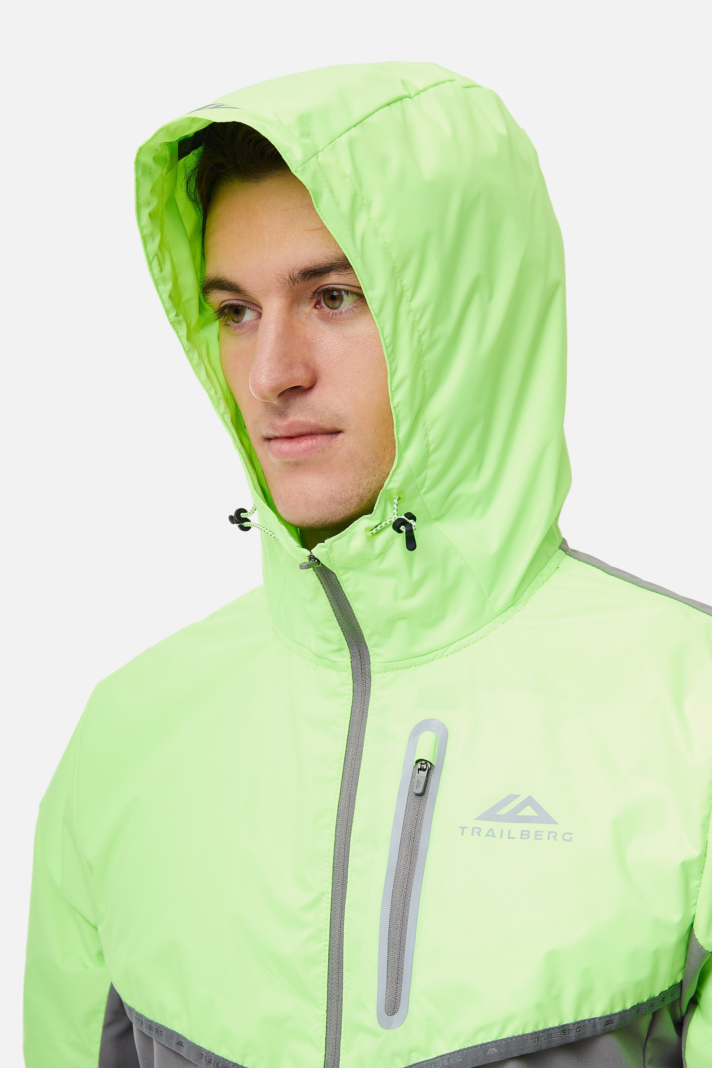 Vertigo 3.0 Tape Hood - Owl Grey/Neon Lime