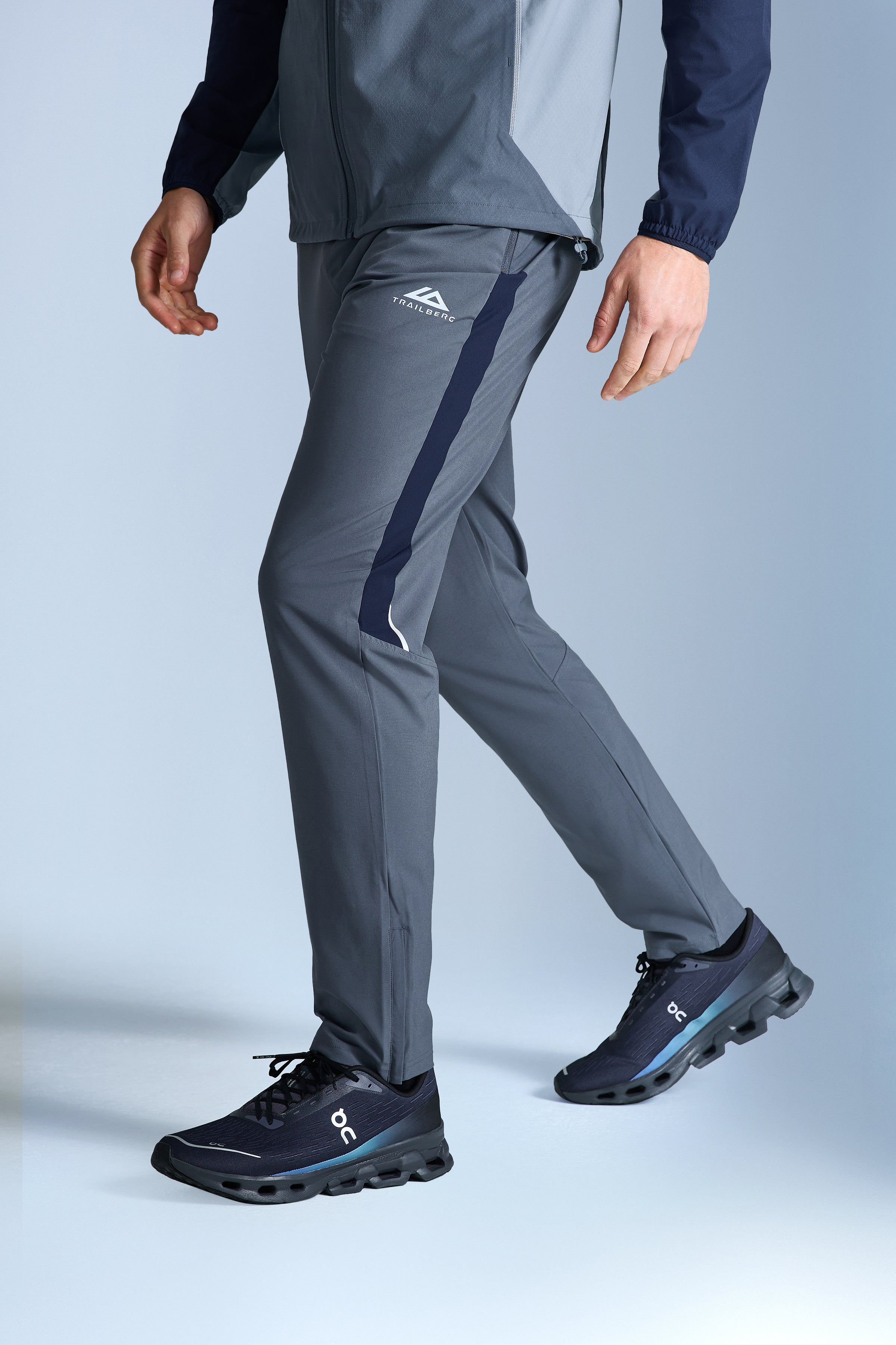 AW25 Triathlon Tracksuit - Storm Grey/Navy Blue