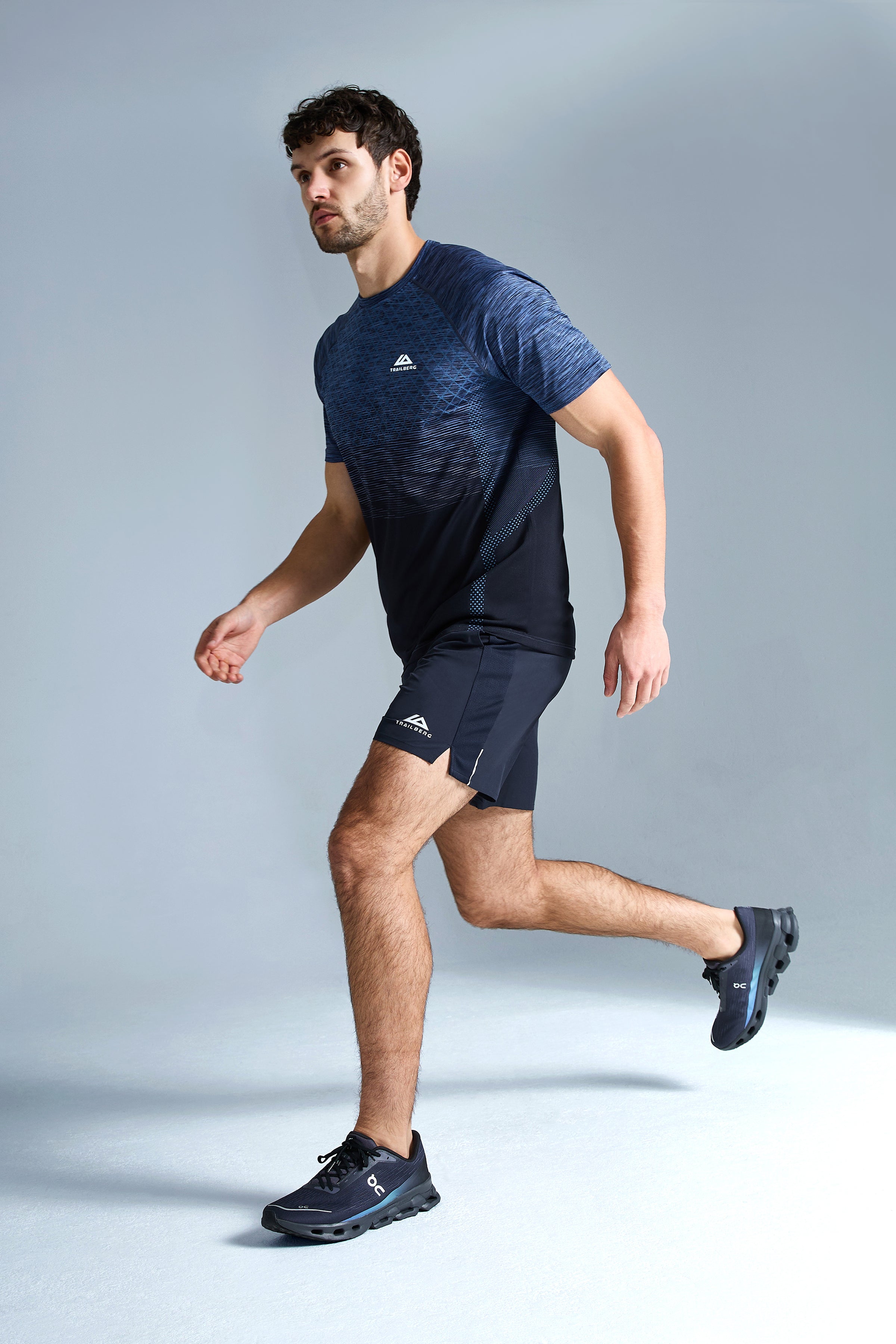 Stride Seamless Tee - Deep Ocean/Aqua Eclipse/Chroma Blue/Voltage Blue