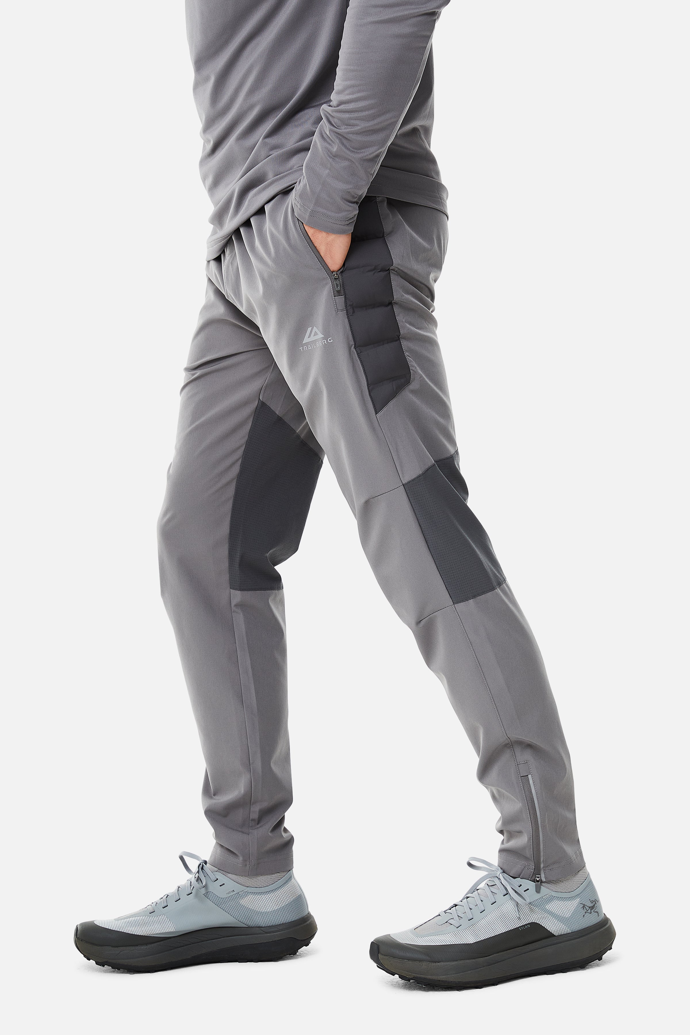 Rhine Hybrid Tracksuit - Grey/Dark Grey