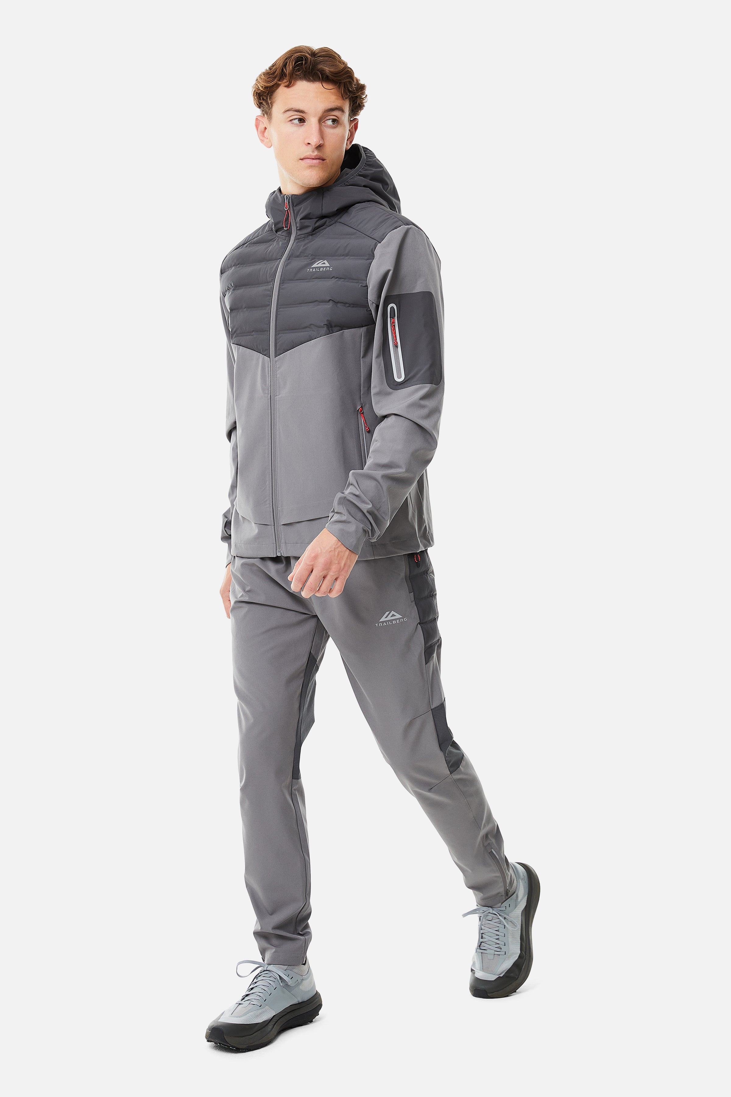 Rhine Hybrid Tracksuit - Grey/Dark Grey