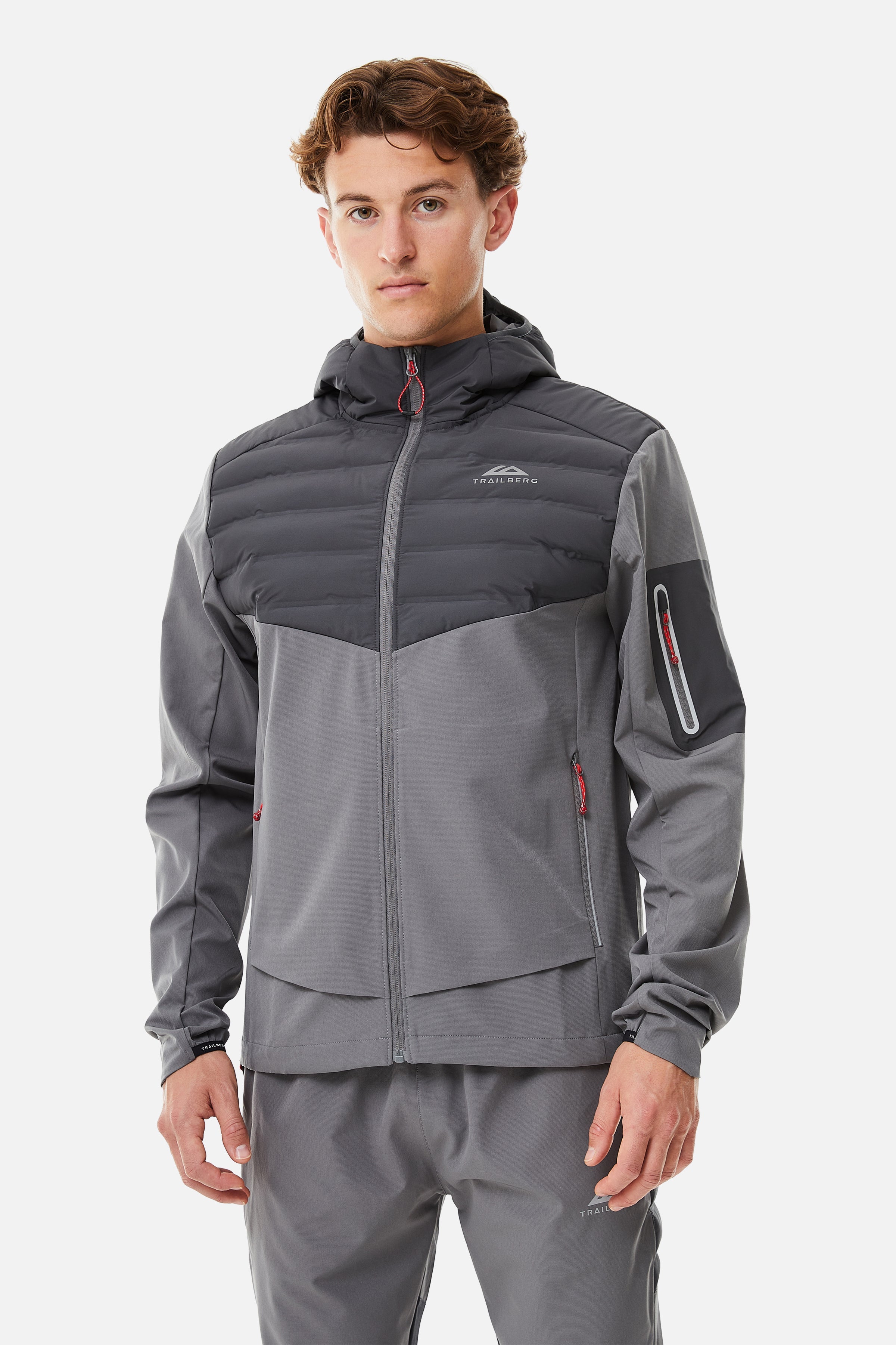 Rhine Hybrid Tracksuit - Grey/Dark Grey