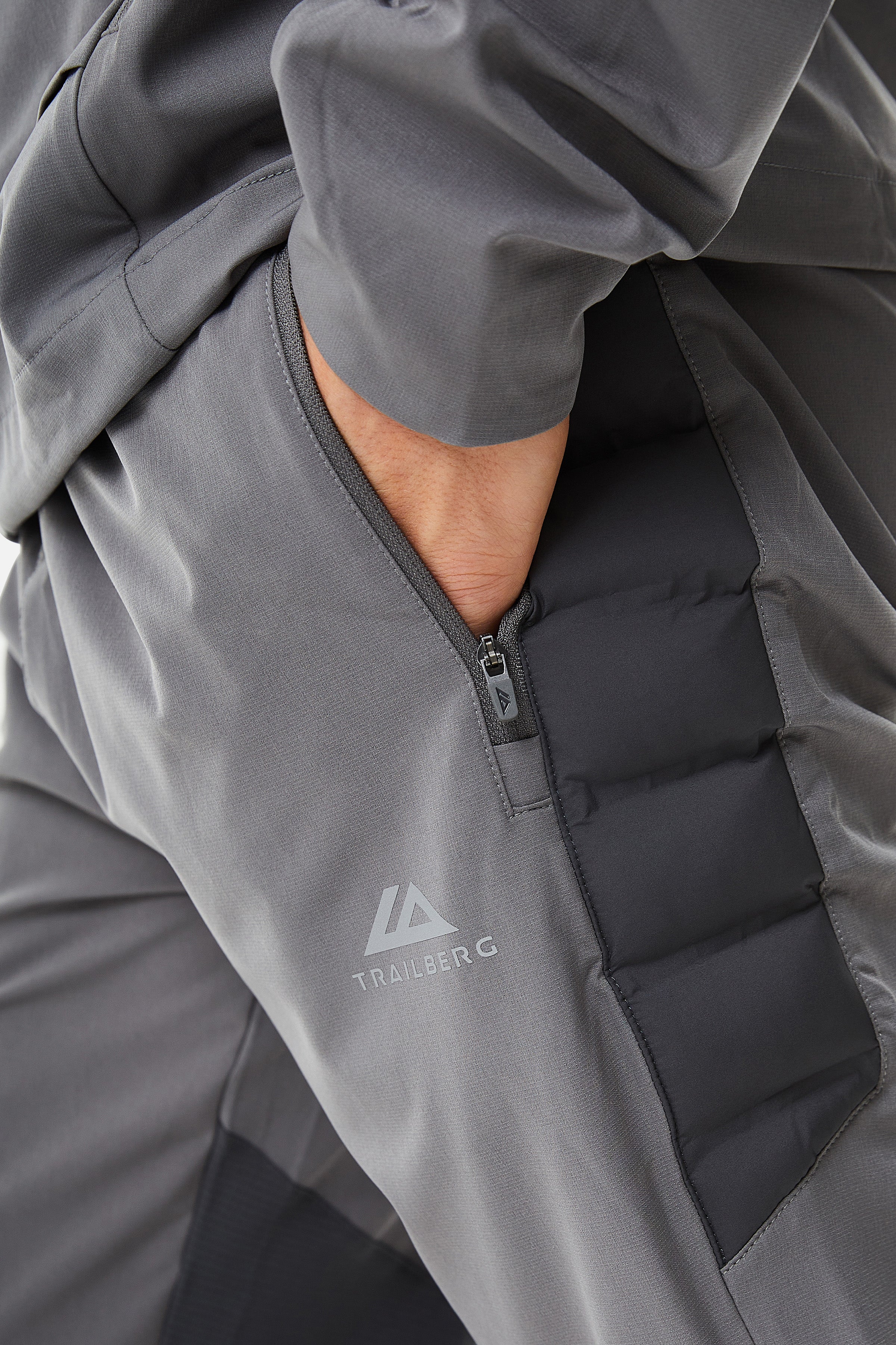 Rhine Hybrid Tracksuit - Grey/Dark Grey