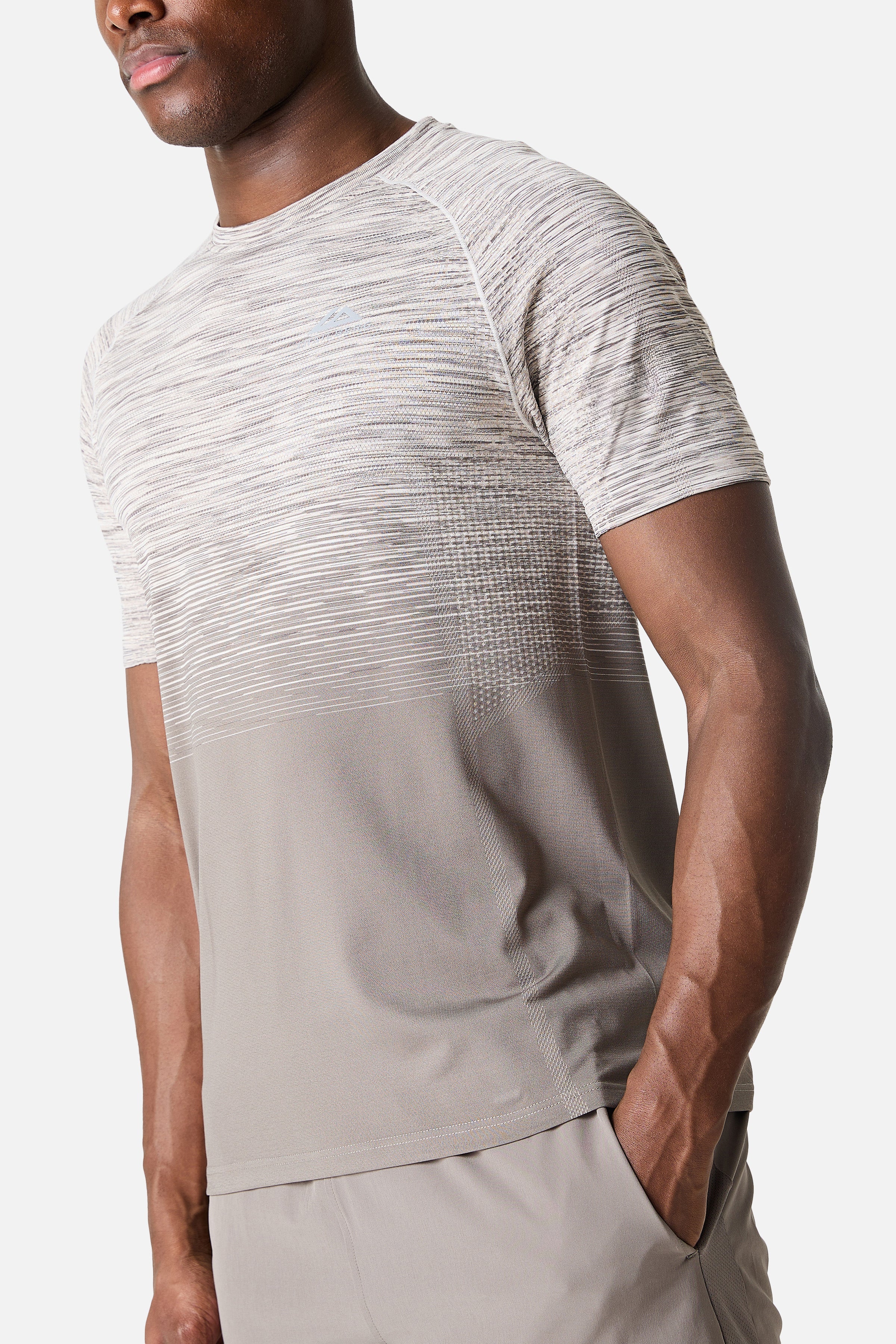 Arc Seamless 2.0 Tee - Mocha/Pebble Stone/Frosted Ridge/White