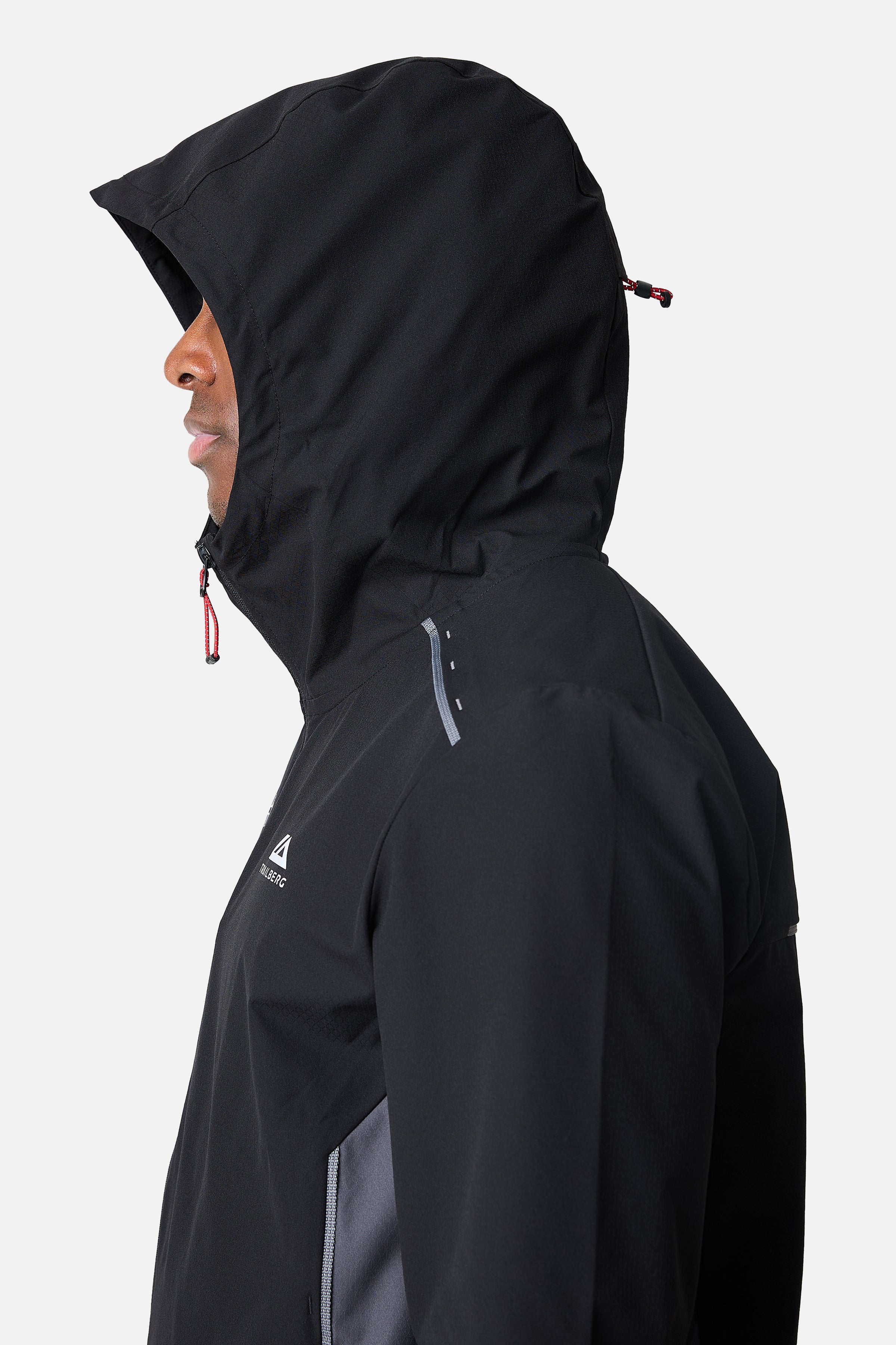 SS26 Triathlon Windbreaker - Black/Volcano Grey/Blazing Red