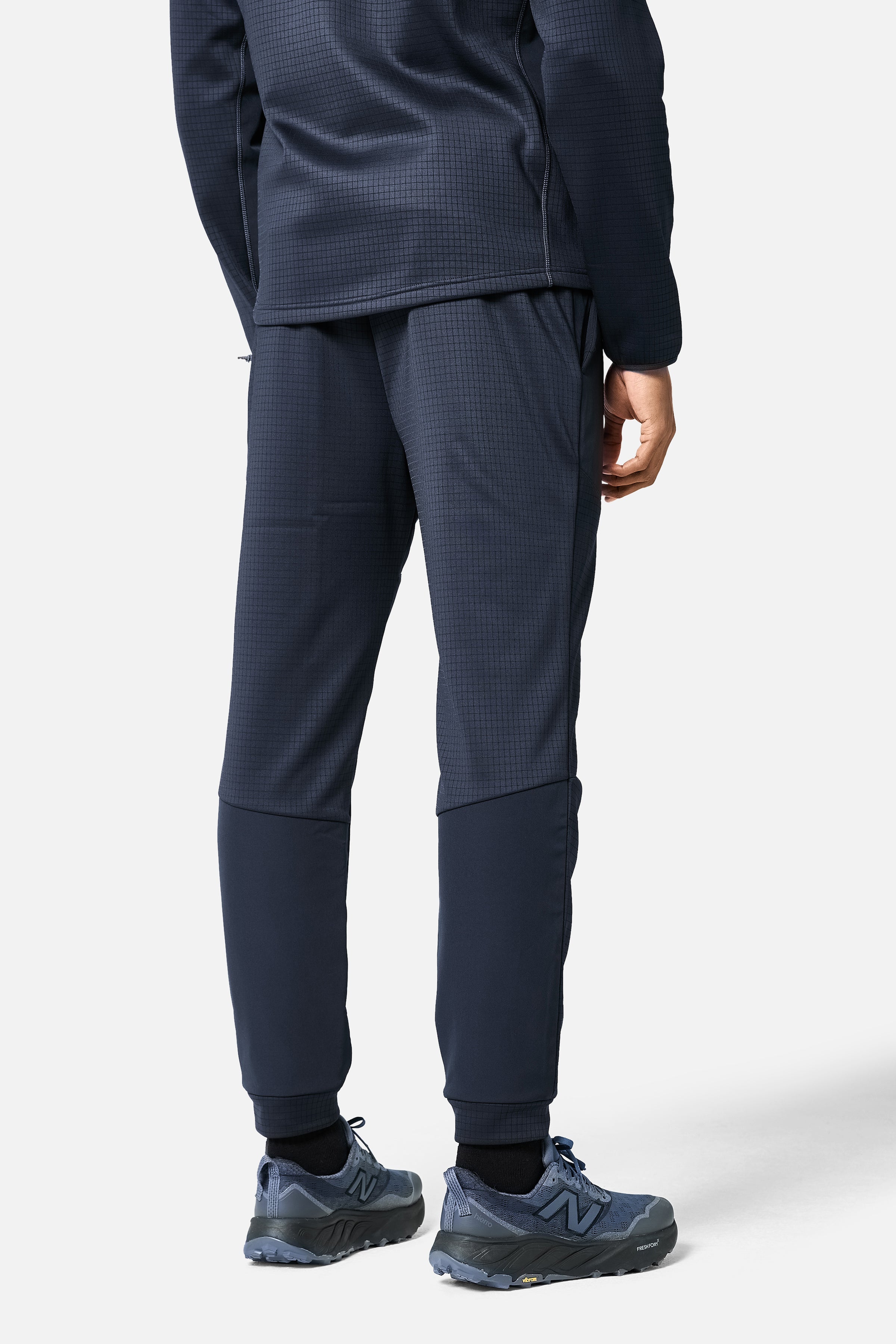 District Gridded Fleece Jogger - Deep Ocean/Storm Grey
