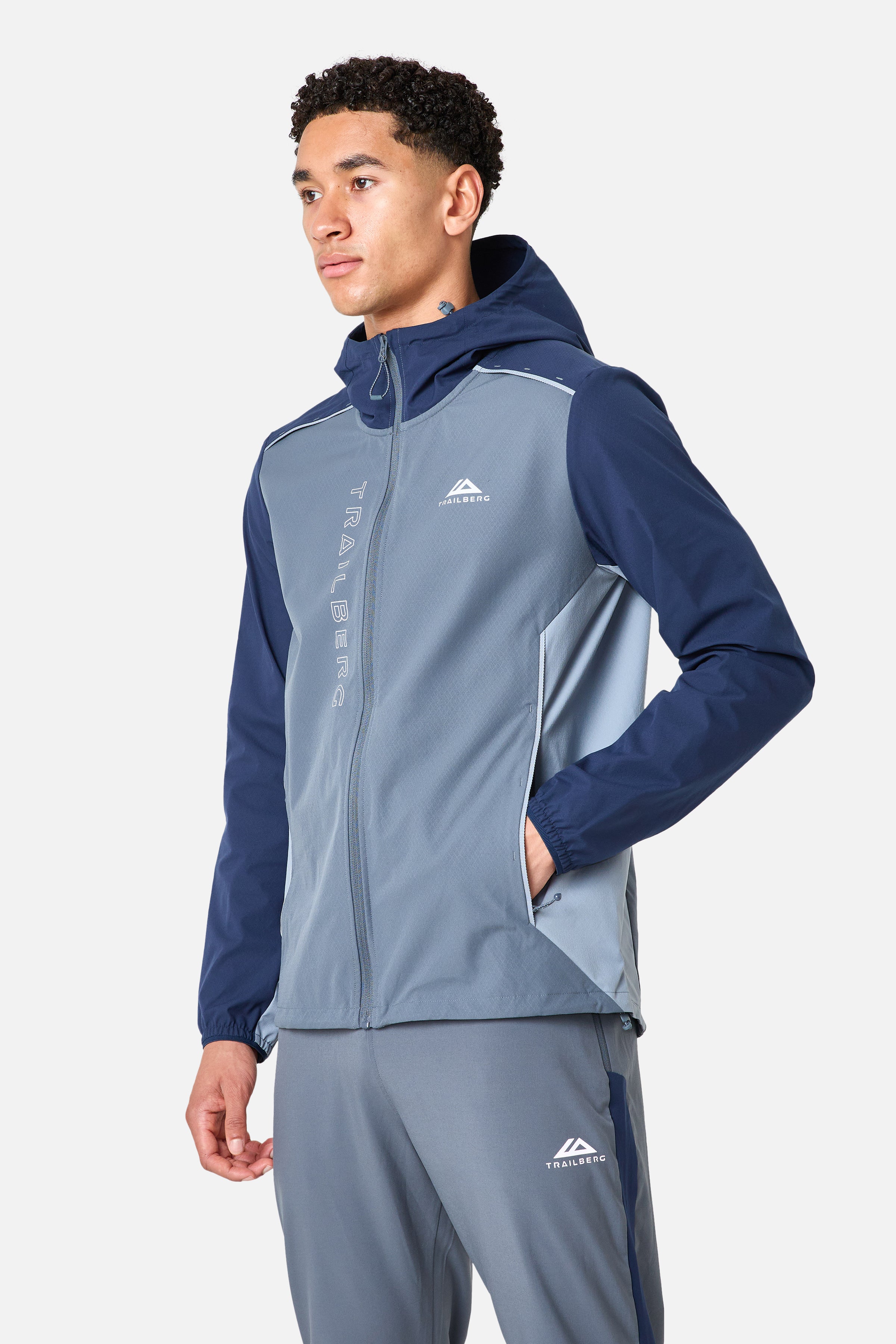 AW25 Triathlon Tracksuit - Storm Grey/Navy Blue