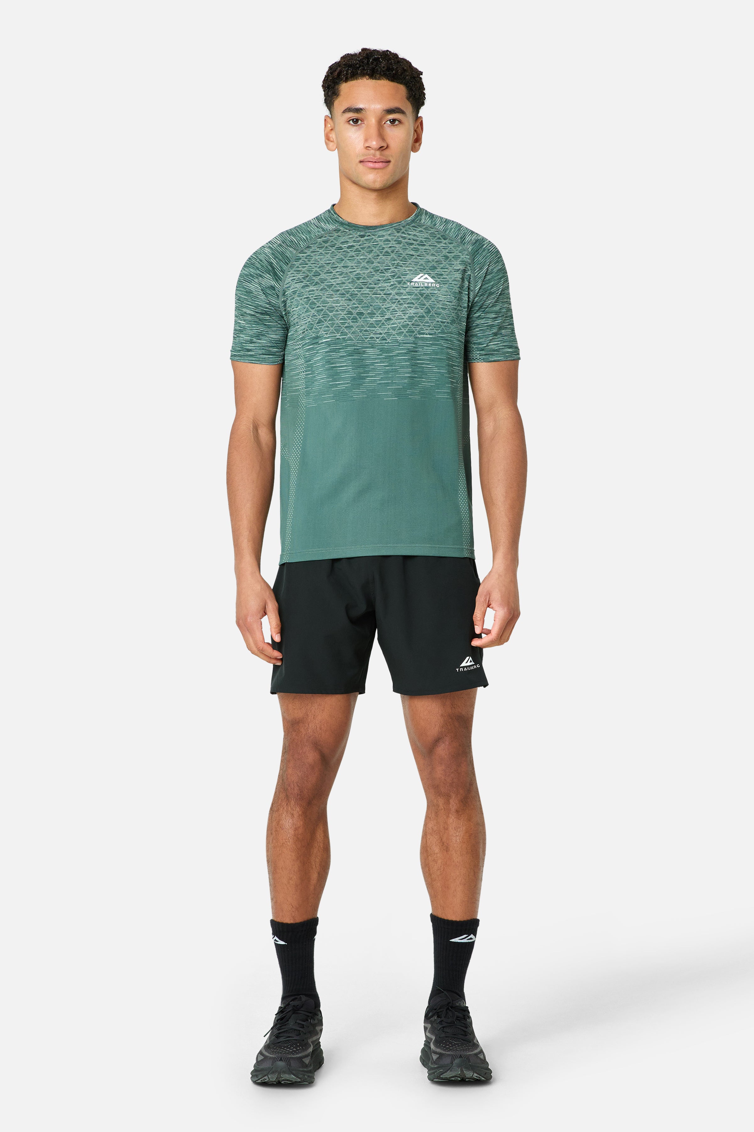 Stride Seamless Tee - Evergreen Mist/Moss Green/Pine Fern/Aloe Frost