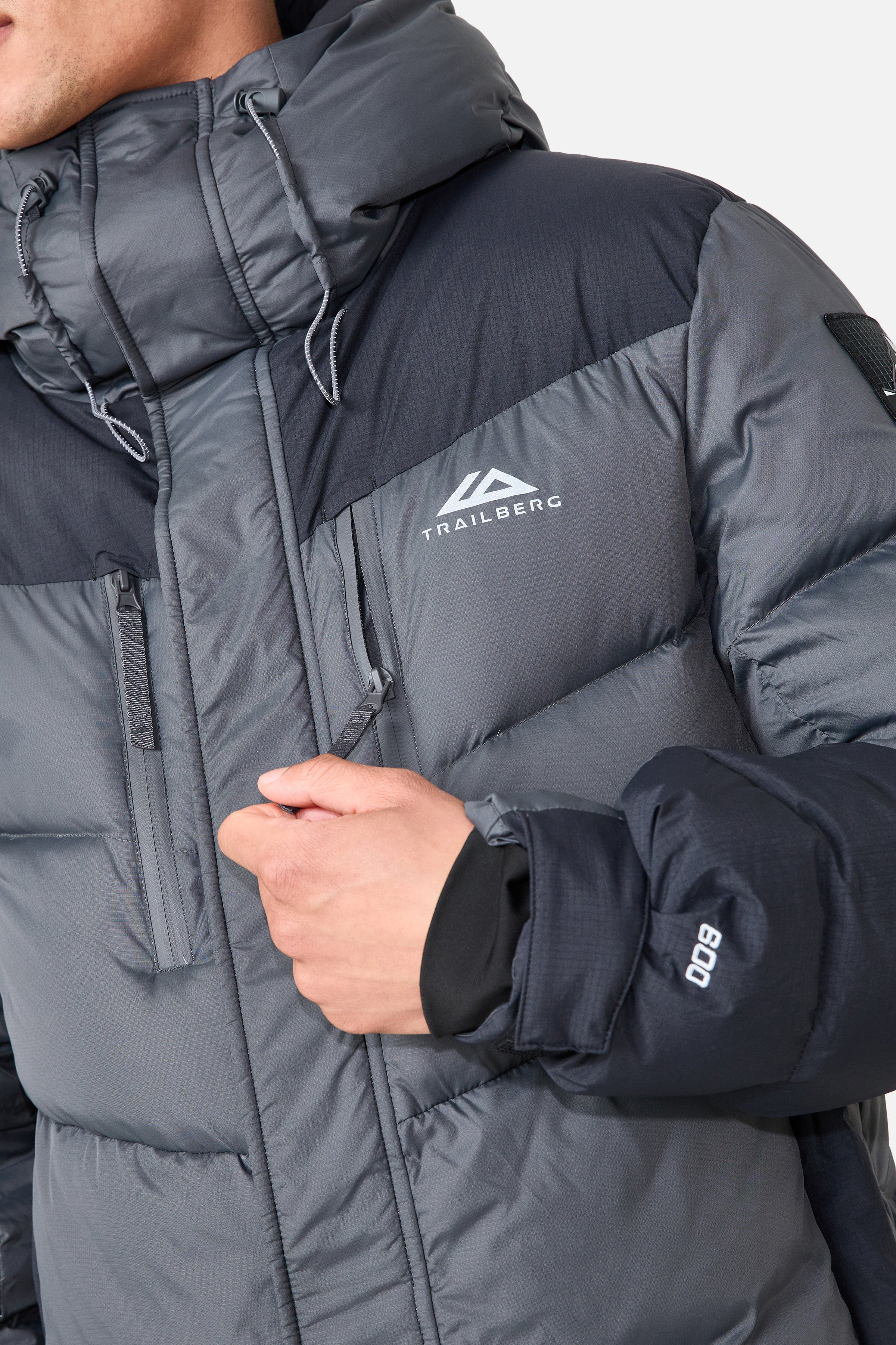 Everest 600F Down Jacket - Volcano Grey/Black
