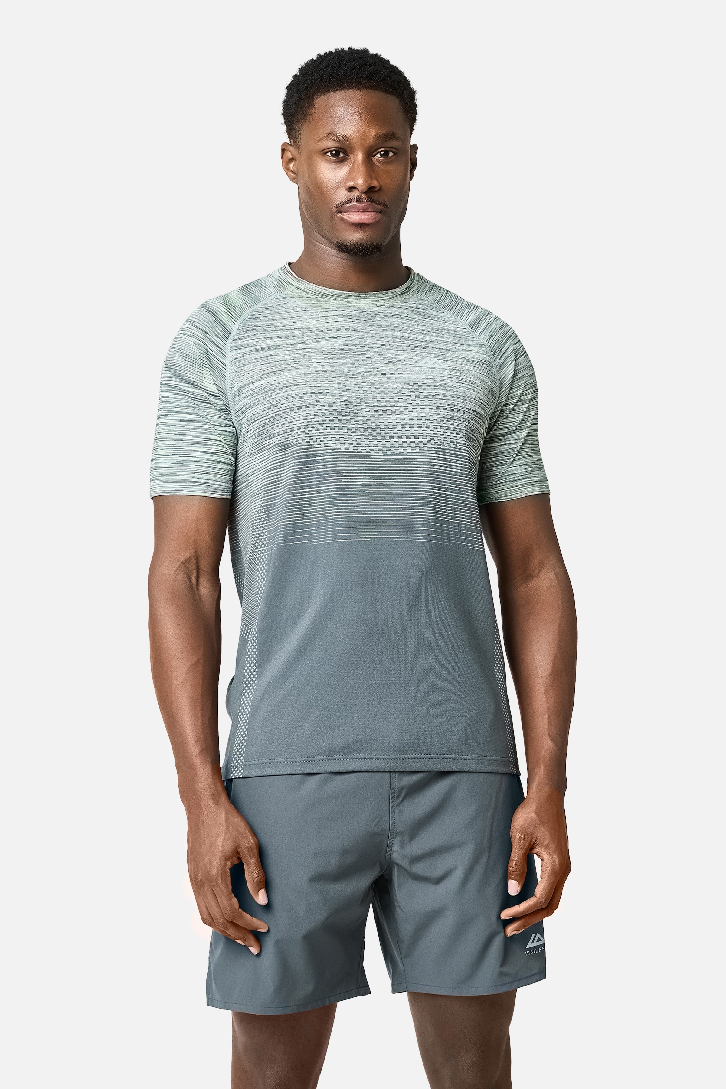 Apex Seamless Tee - Lunar Grey/Graphite Grey/Neon Lime