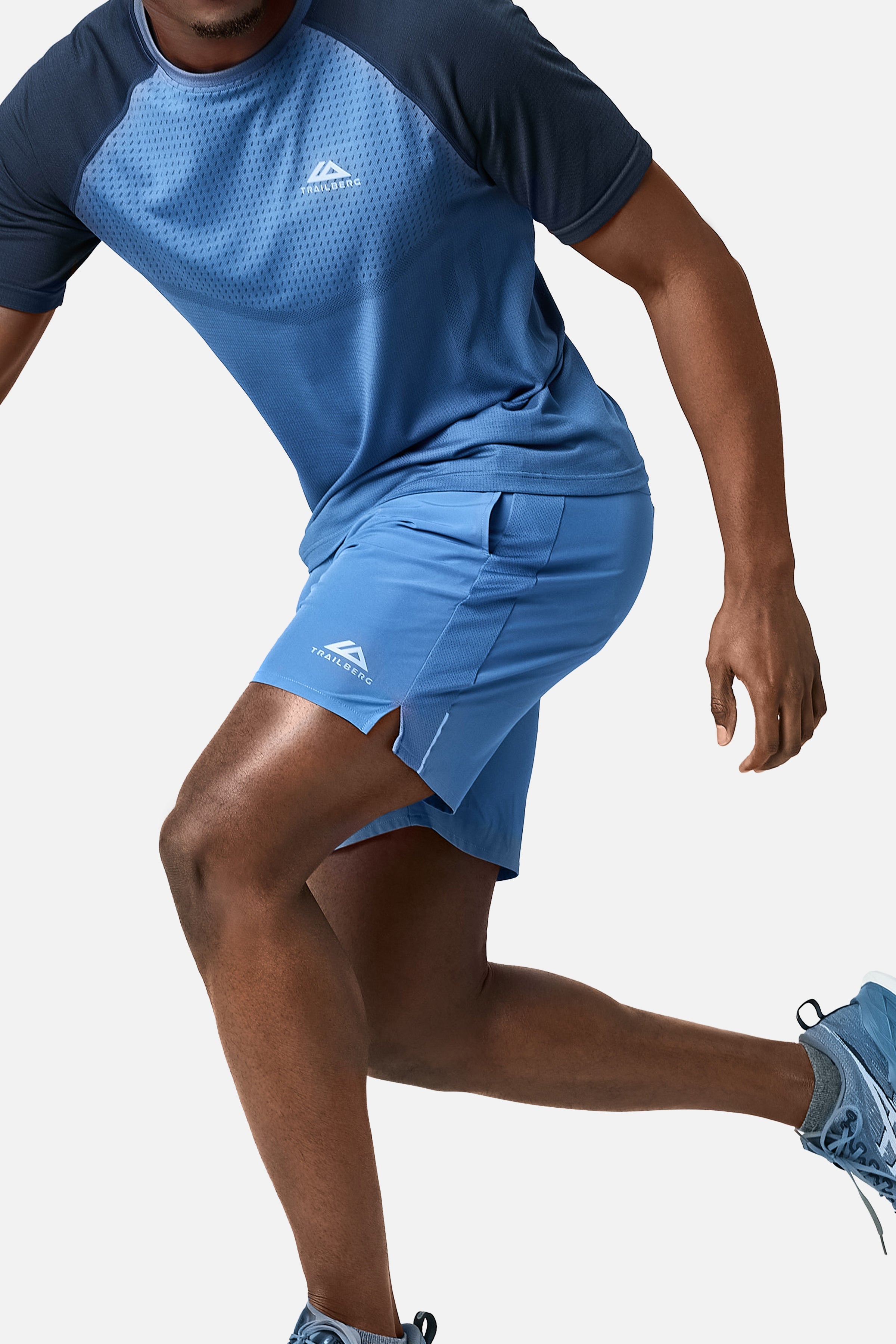 Rapid Dash Seamless Twinset - Voltage Blue