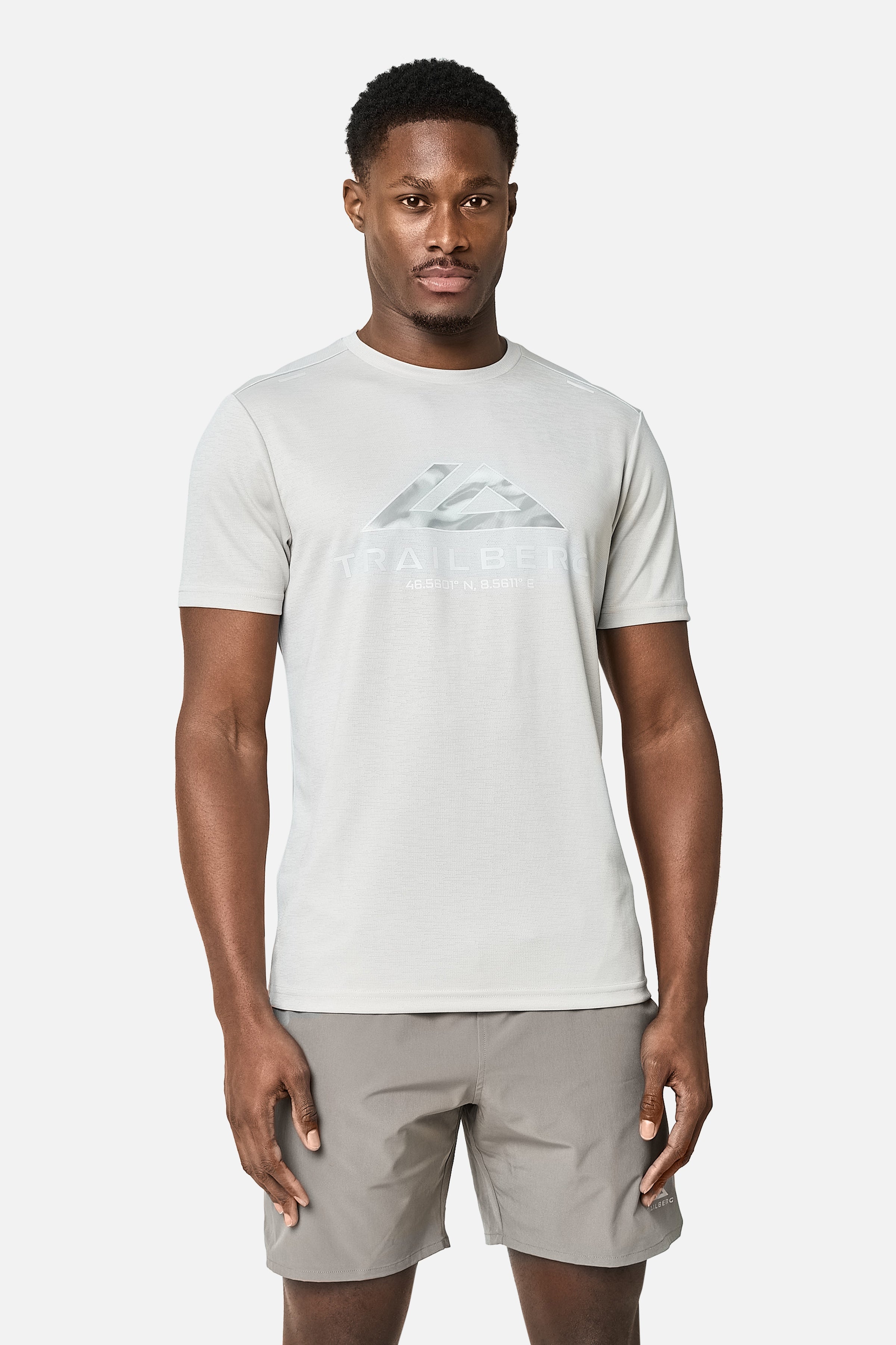Blur Large Logo Tee - Pebblestone