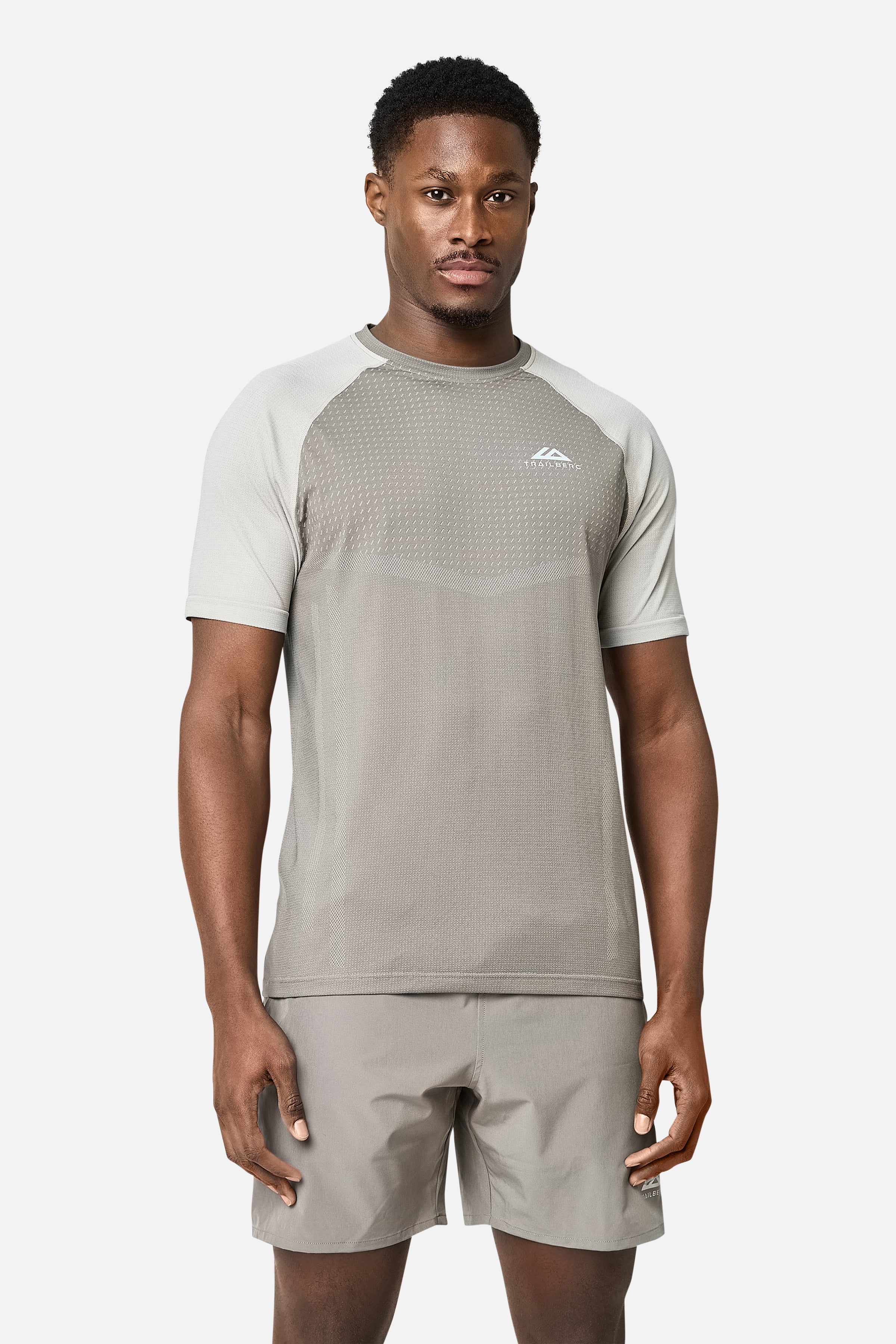 Rapid Dash Seamless Tee - Mocha/Pebblestone